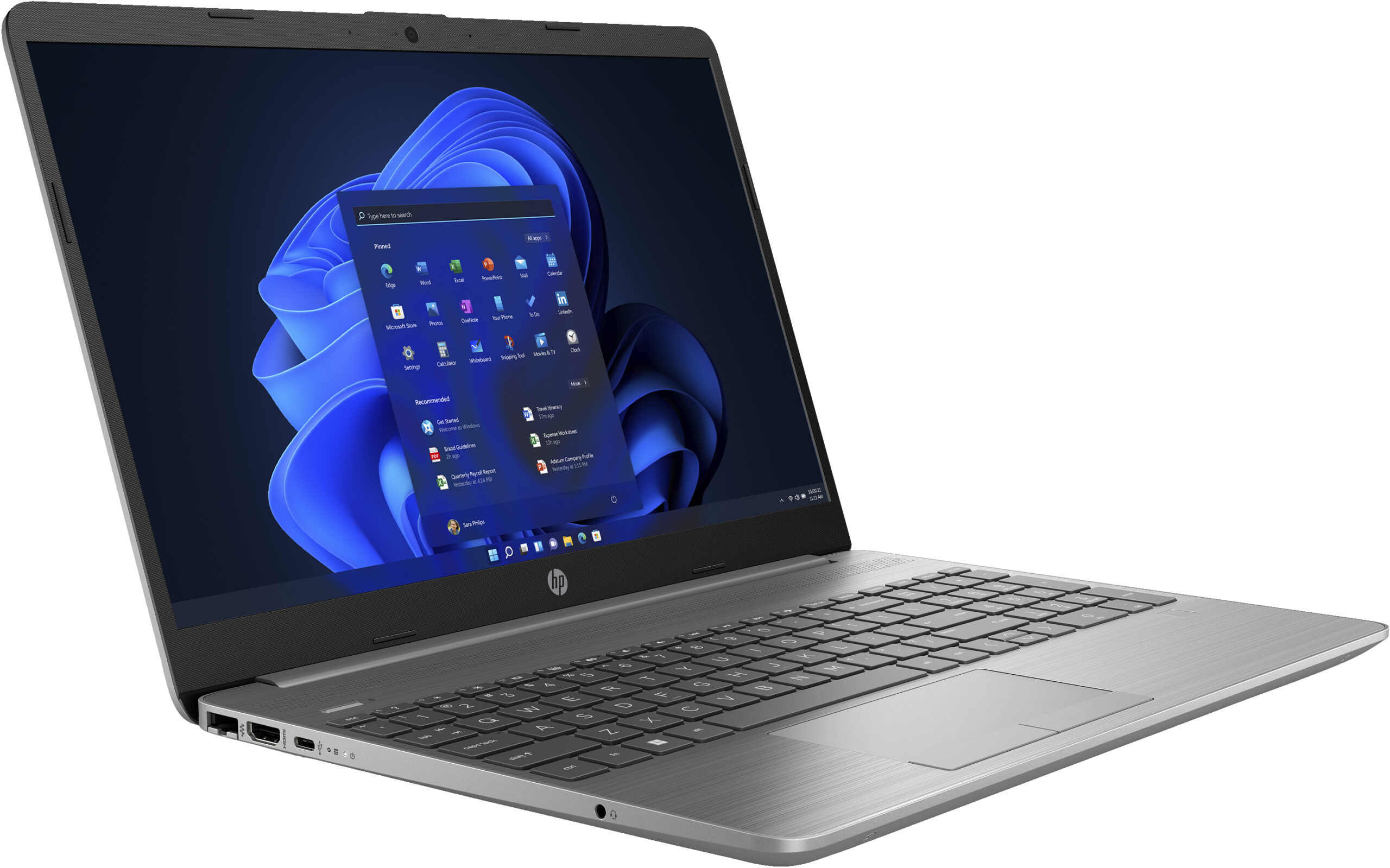 HP 250 G9 Intel® Core™ i5 i5-1235U Laptop 39,6 cm (15.6") Full HD 16 GB DDR4-SDRAM 512 GB SSD Wi-Fi 5 (802.11ac) Windows 11 Home Srebrny - obrazek 2
