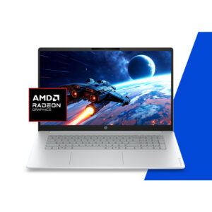 HP OmniBook 3 Laptop AI 17-dn0005nwx AMD Ryzen™ 7 250 43,9 cm (17.3") Full HD 16 GB DDR5-SDRAM 512 GB SSD Wi-Fi 6 (802.11ax) Free DOS AI PC Niebieski, Szary