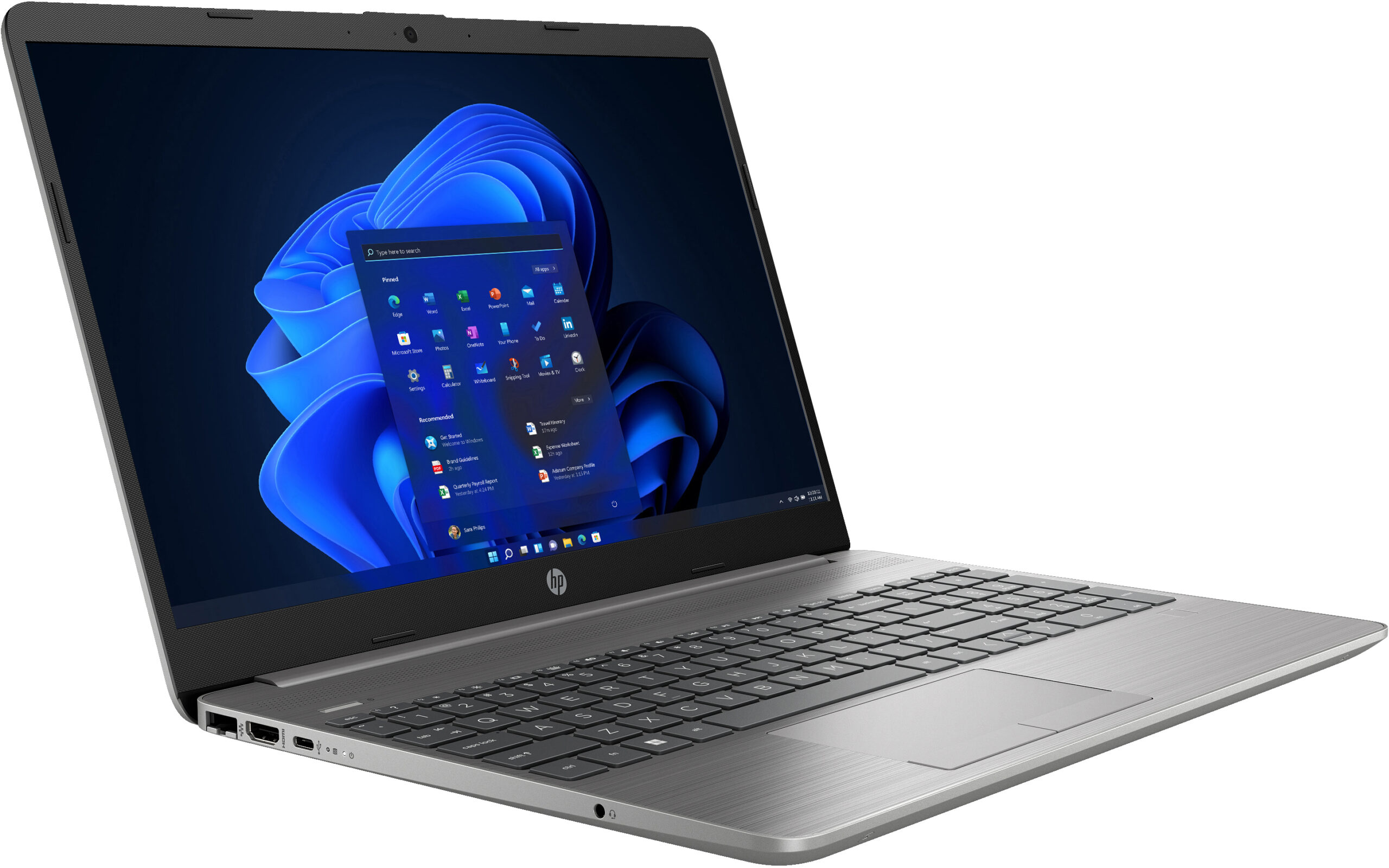 HP 250 G9 Intel® Core™ i5 i5-1235U Laptop 39,6 cm (15.6") Full HD 16 GB DDR4-SDRAM 512 GB SSD Wi-Fi 5 (802.11ac) Windows 11 Home Srebrny - obrazek 3