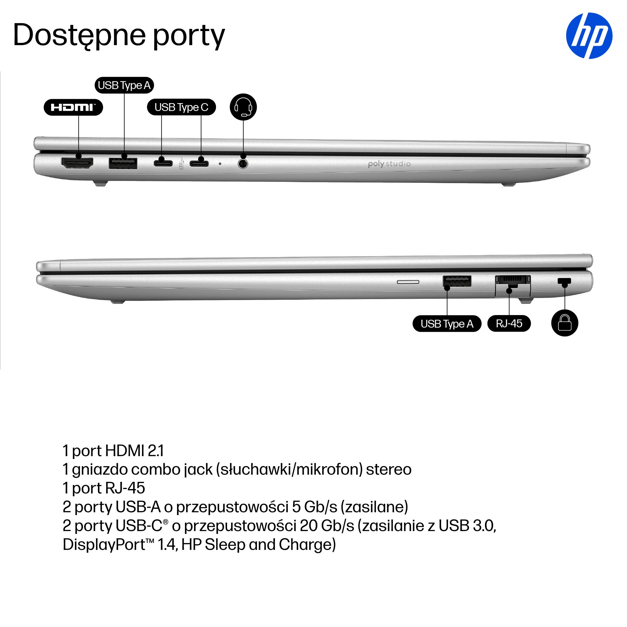 HP ProBook 4 G1i AI Intel Core Ultra 7 255H Laptop 40,6 cm (16") WUXGA 16 GB DDR5-SDRAM 512 GB SSD Wi-Fi 6E (802.11ax) Windows 11 Pro AI PC Srebrny - obrazek 5