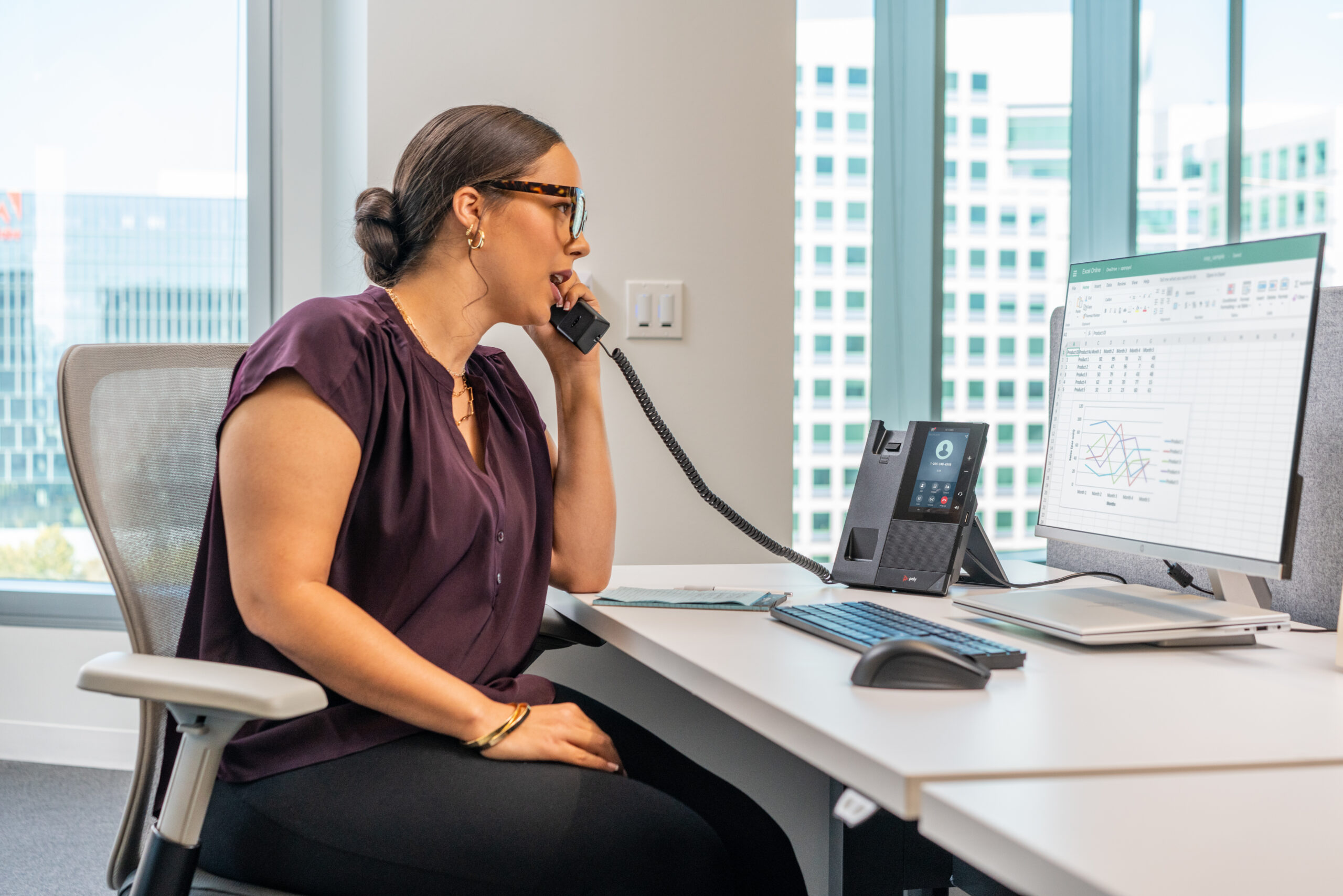 HP Poly Biznesowy telefon multimedialny Poly CCX 505 do aplikacji Microsoft Teams, z obsługą PoE - obrazek 4