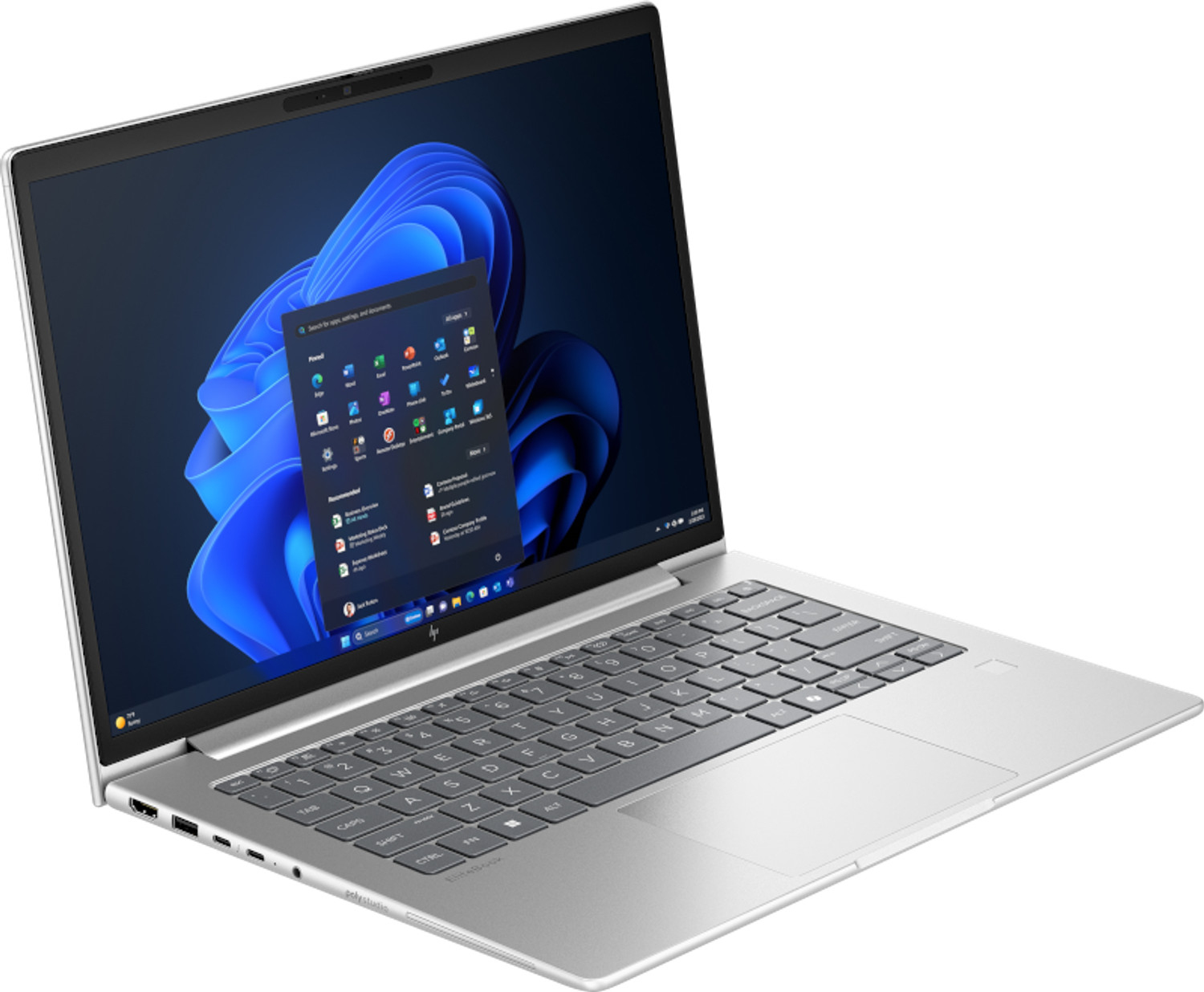 HP EliteBook 6 G1i AI PC Intel Core Ultra 5 225U Laptop 35,6 cm (14") WUXGA 24 GB DDR5-SDRAM 512 GB SSD Wi-Fi 6E (802.11ax) Windows 11 Pro Srebrny - obrazek 2
