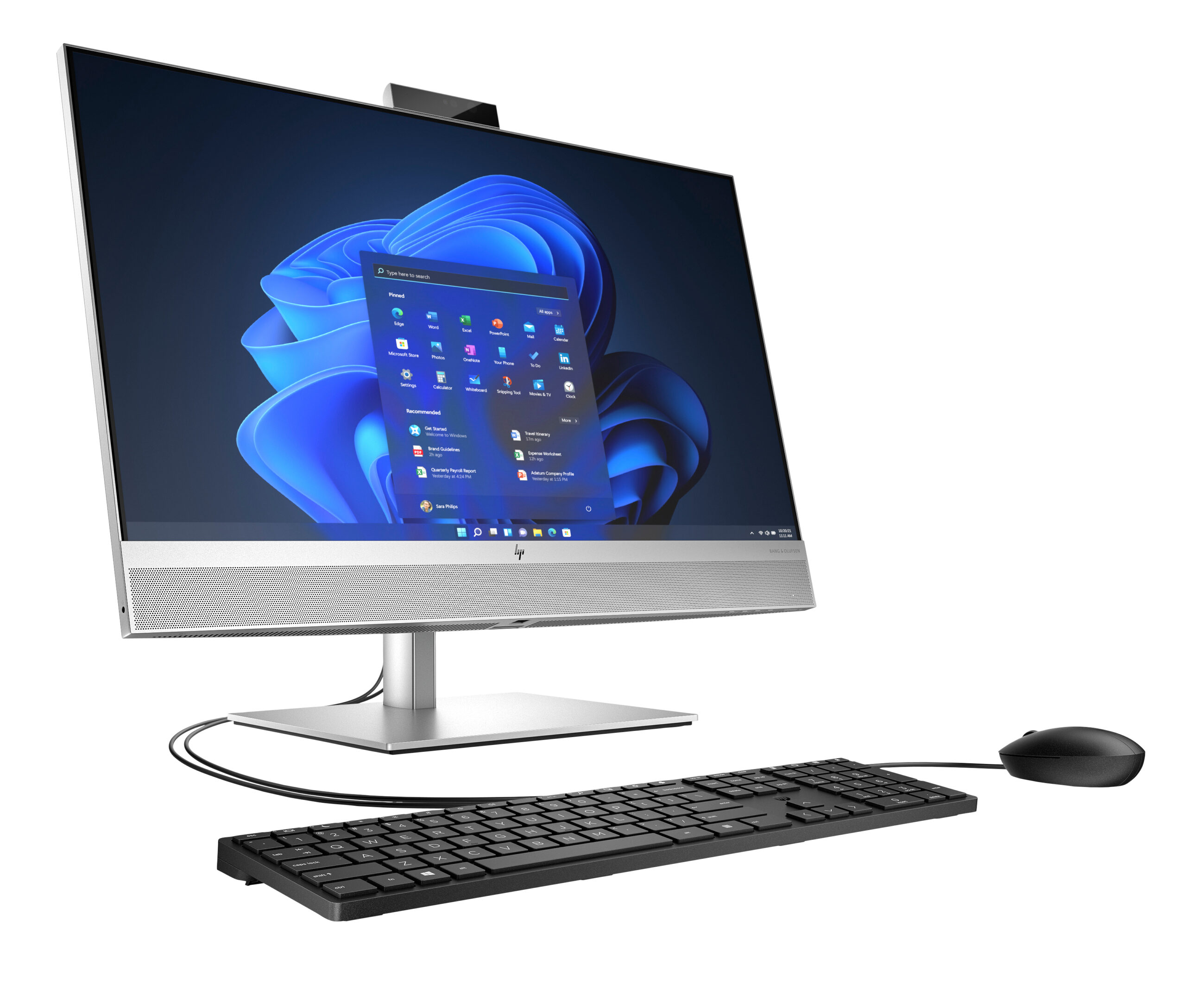 HP EliteOne 870 G9 All-in-One PC Intel® Core™ i7 68,6 cm (27") 1920 x 1080 px 16 GB DDR5-SDRAM 512 GB SSD Windows 11 Pro Wi-Fi 6E (802.11ax) Srebrny - obrazek 2