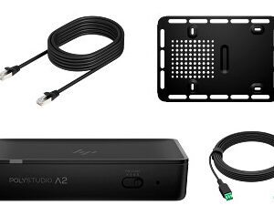 HP Studio A2 Audio Bridge W/  Cat6A And Mic Extension Cable  And Mounting Plate Taa Black