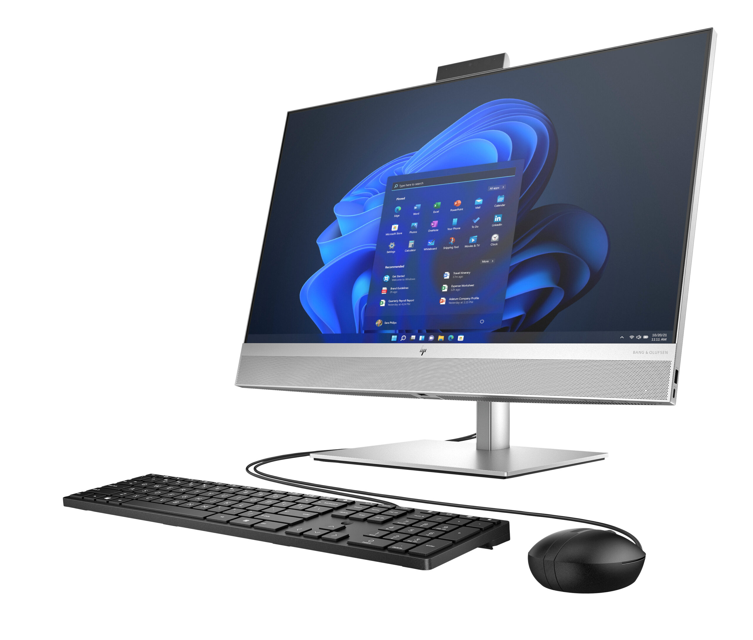 HP EliteOne 870 G9 All-in-One PC Intel® Core™ i7 68,6 cm (27") 1920 x 1080 px 16 GB DDR5-SDRAM 512 GB SSD Windows 11 Pro Wi-Fi 6E (802.11ax) Srebrny - obrazek 4