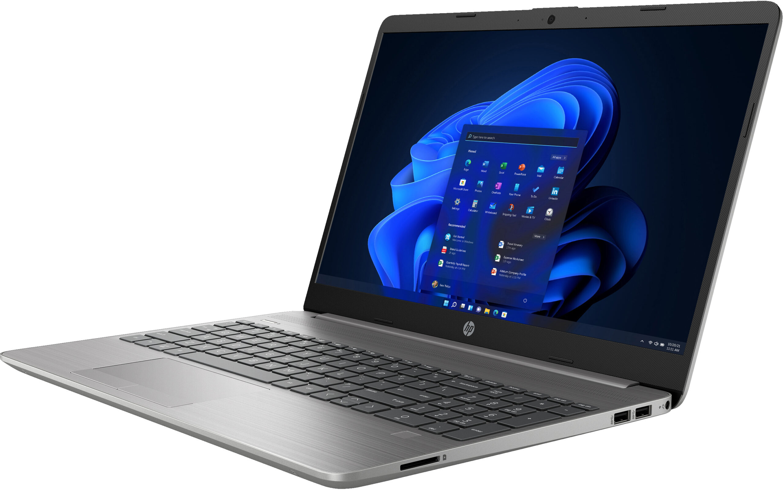 HP 250 G9 Intel® Core™ i5 i5-1235U Laptop 39,6 cm (15.6") Full HD 16 GB DDR4-SDRAM 512 GB SSD Wi-Fi 5 (802.11ac) Windows 11 Home Srebrny - obrazek 2