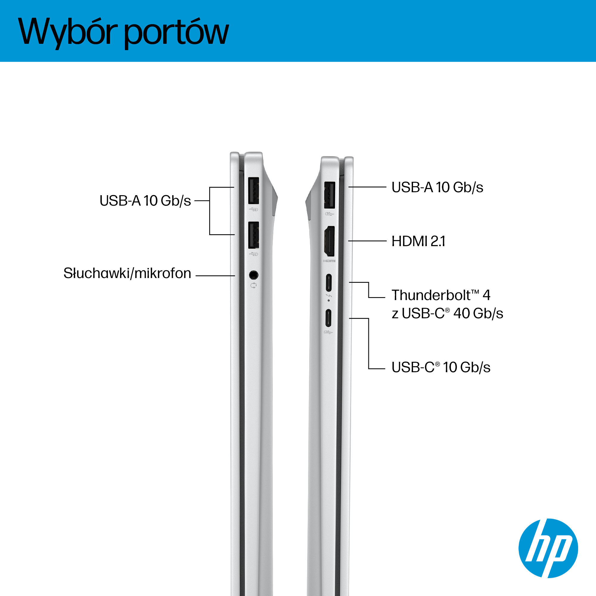 HP OmniBook 7 Next Gen AI 17-dc0219nw Copilot+ PC Intel Core Ultra 5 226V Laptop 43,9 cm (17.3") Ekran dotykowy Full HD 16 GB LPDDR5x-SDRAM 1 TB SSD Wi-Fi 7 (802.11be) Windows 11 Home Srebrny - obrazek 4