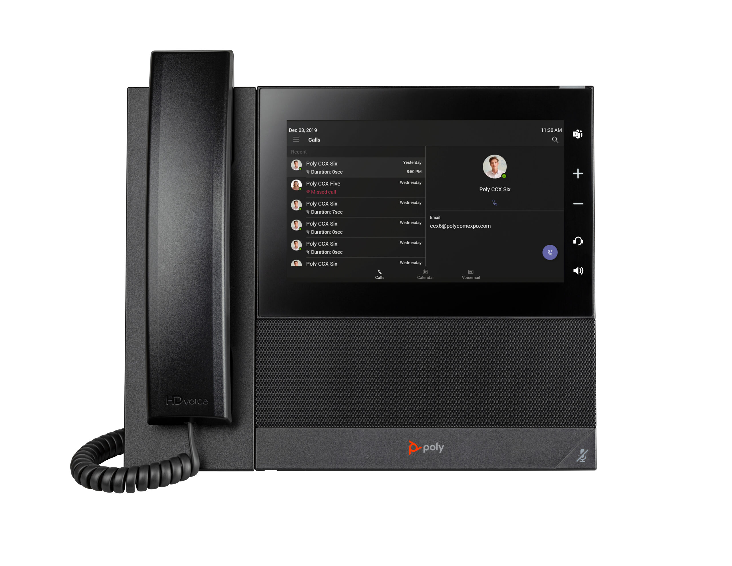HP Poly Biznesowy telefon multimedialny Poly CCX 600 do aplikacji Microsoft Teams, z obsługą PoE - obrazek 2