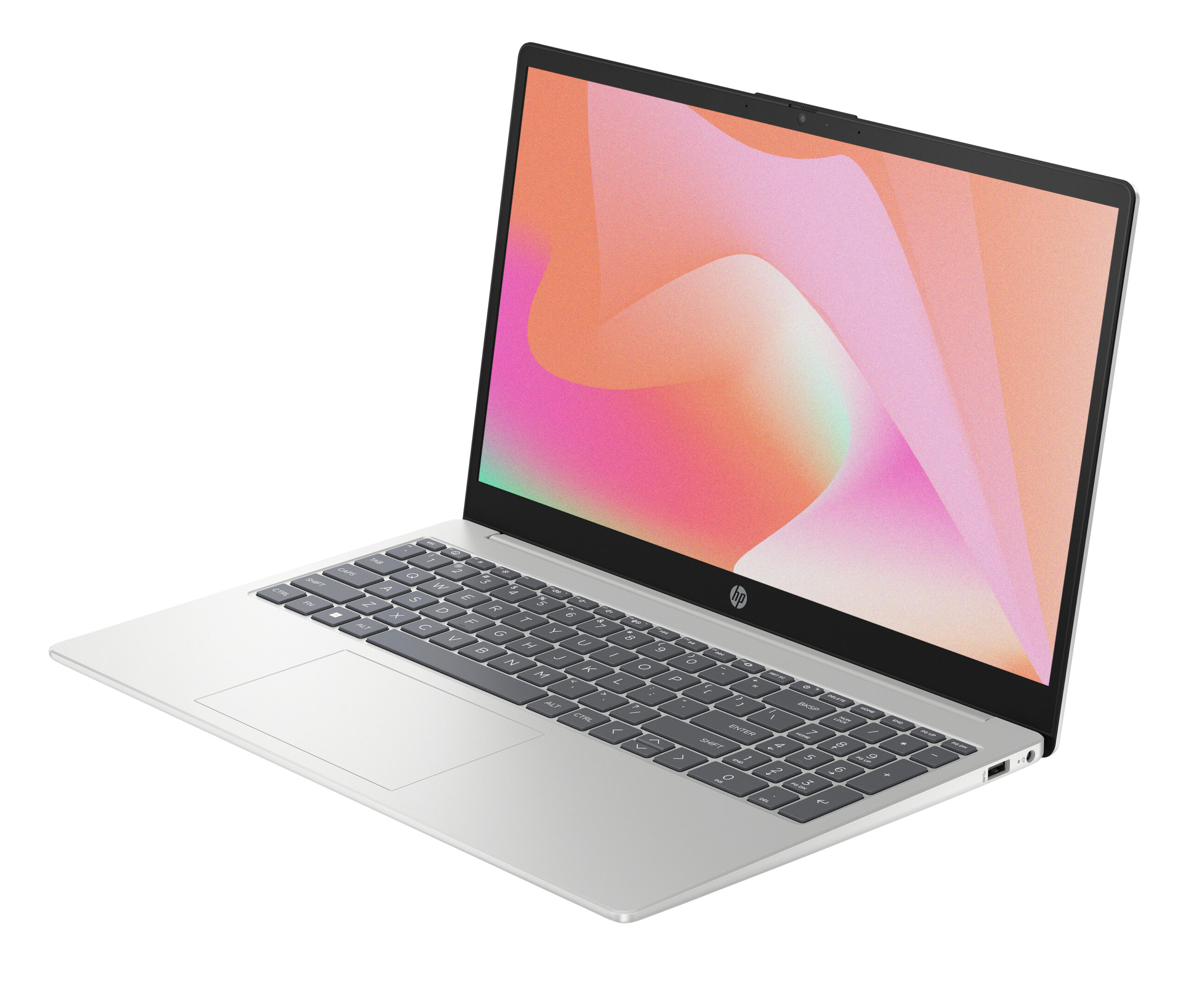 HP 15-fd1067nw Intel Core Ultra 7 155H Laptop 39,6 cm (15.6") Full HD 24 GB DDR5-SDRAM 512 GB SSD Wi-Fi 6 (802.11ax) Free DOS AI PC Srebrny - obrazek 4