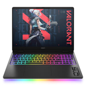 HP OMEN MAX Gaming 16-ah0216nw Intel Core Ultra 9 275HX Laptop 40,6 cm (16") WQXGA 64 GB DDR5-SDRAM 1 TB SSD NVIDIA GeForce RTX 5090 Wi-Fi 6E (802.11ax) Windows 11 Home AI PC Czarny