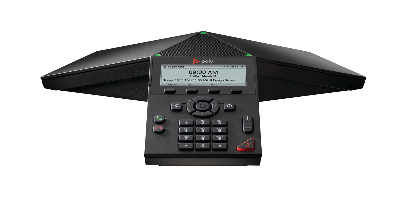 HP Poly Telefon konferencyjny IP Poly Trio 8300, obsługujący funkcję zasilania PoE