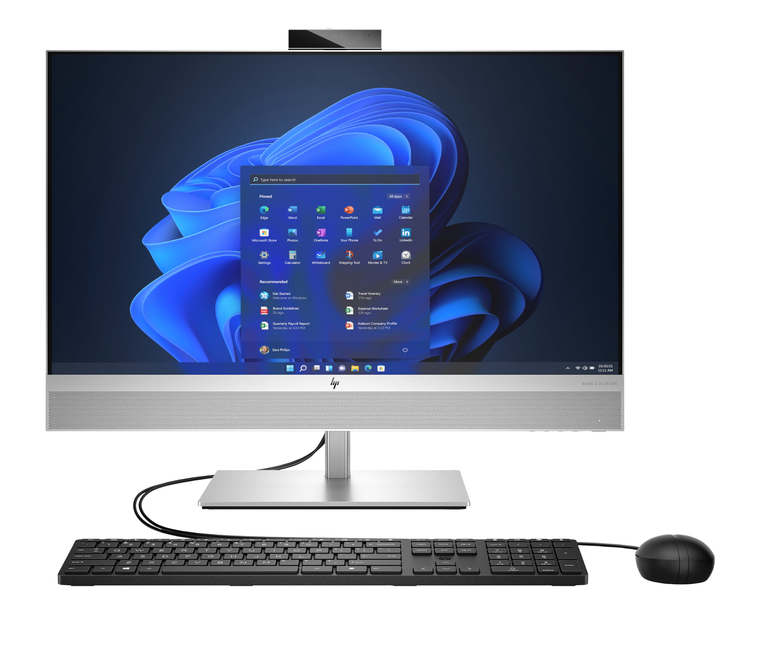 HP EliteOne 870 G9 All-in-One PC Intel® Core™ i7 68,6 cm (27") 1920 x 1080 px 16 GB DDR5-SDRAM 512 GB SSD Windows 11 Pro Wi-Fi 6E (802.11ax) Srebrny