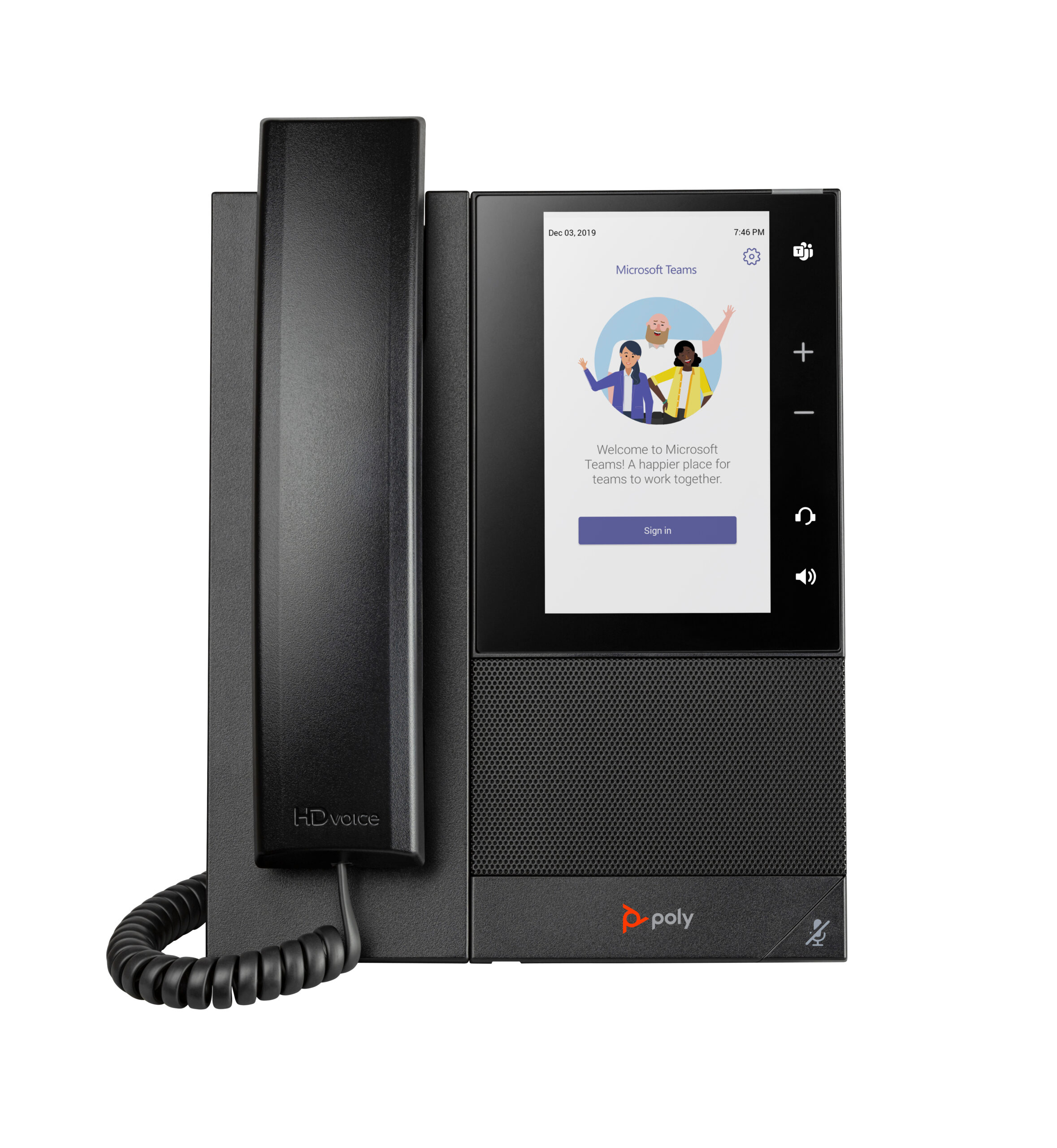 HP Poly Biznesowy telefon multimedialny Poly CCX 505 do aplikacji Microsoft Teams, z obsługą PoE