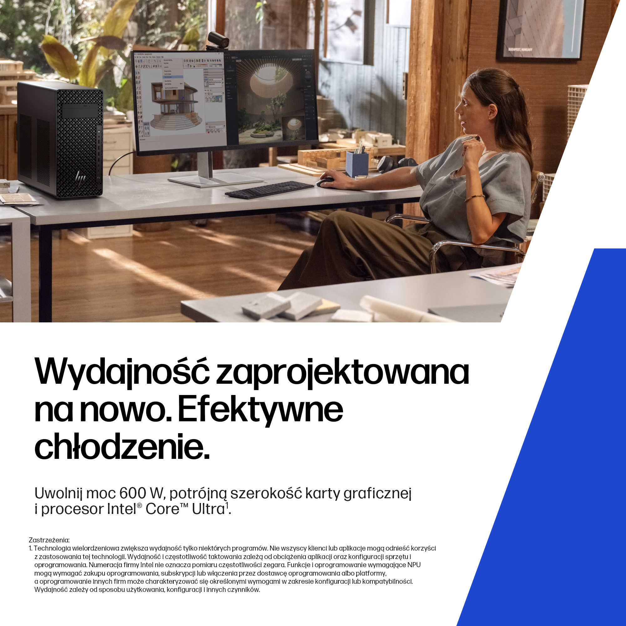 HP Z2 G1i Intel Core Ultra 9 285K 32 GB DDR5-SDRAM 1 TB SSD Windows 11 Pro Tower Stanowisko AI Workstation, AI PC Czarny - obrazek 5