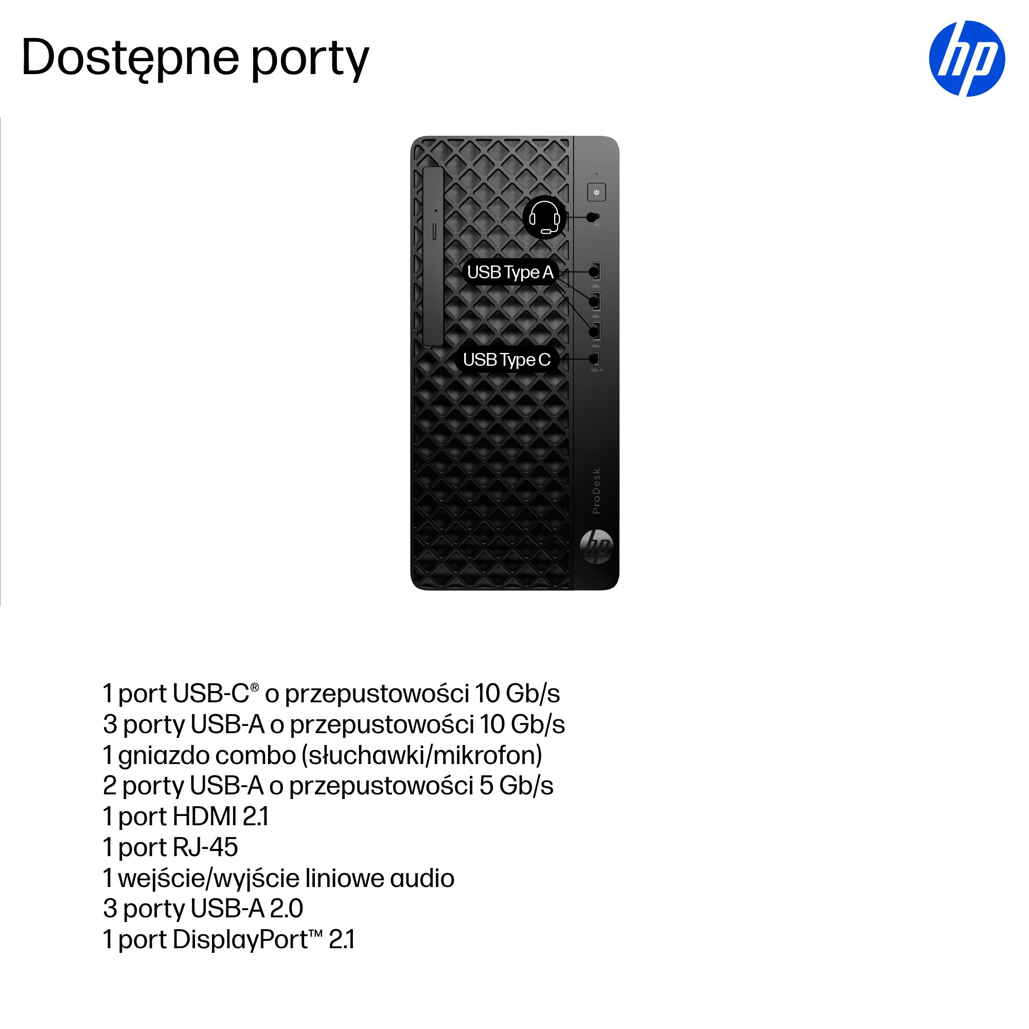 HP ProDesk 4 Tower G1i Desktop AI PC Intel Core Ultra 5 225 16 GB DDR5-SDRAM 512 GB SSD Windows 11 Pro Czarny - obrazek 4