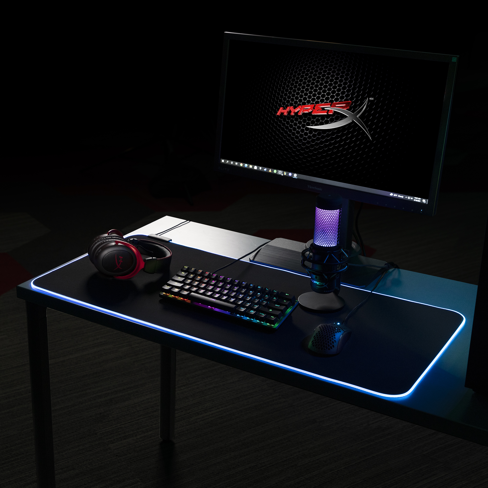 HyperX Pulsefire Mat – podkładka pod mysz do gier – tkanina (M) - obrazek 4