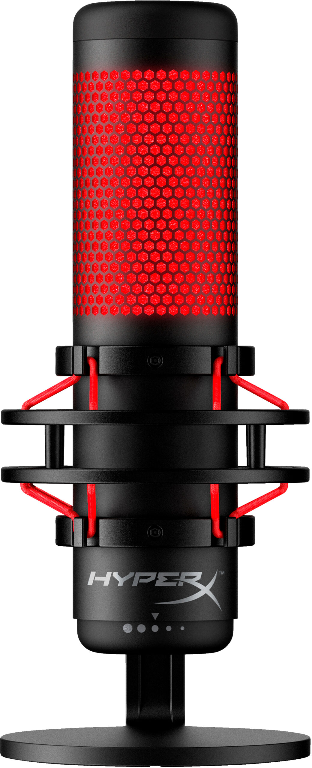 HyperX QuadCast – mikrofon USB (czarno-czerwony) – czerwone podświetlenie