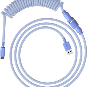 Kabel spiralny USB-C HyperX w kolorze jasnofioletowym