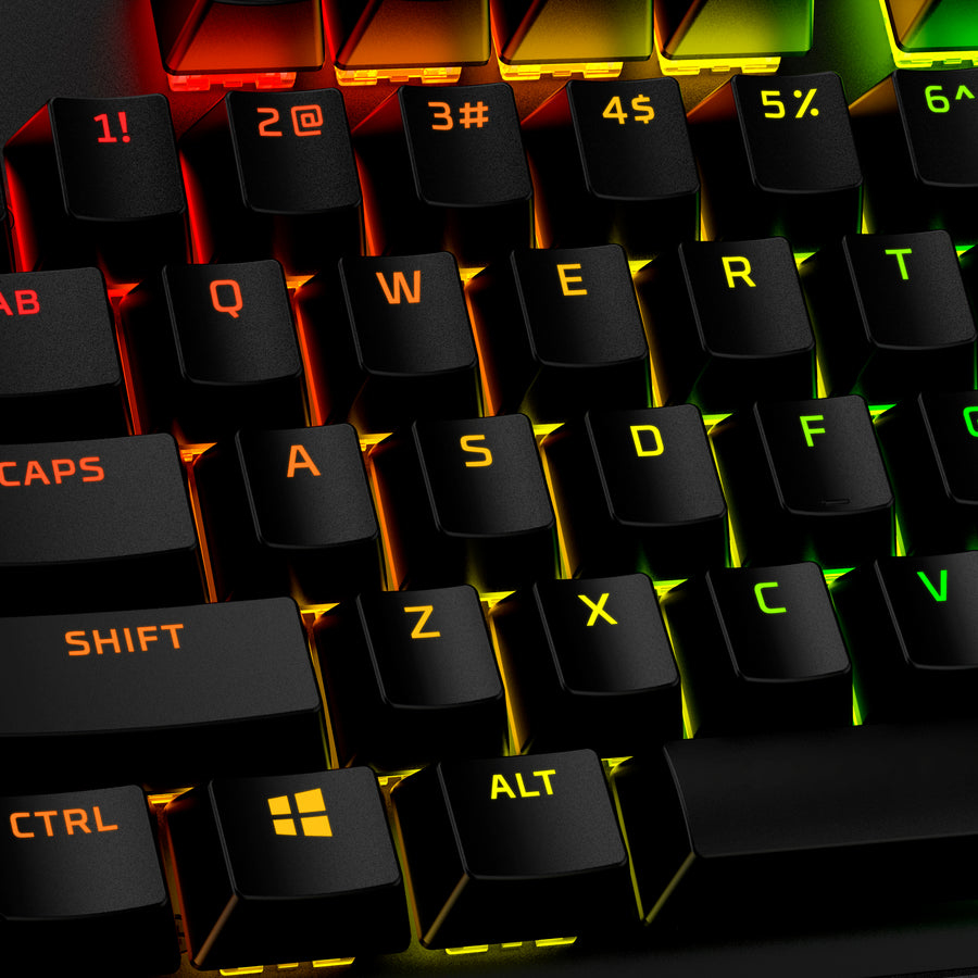 HyperX Kompletny zestaw nakładek na klawisze – PBT (czarny) - obrazek 2