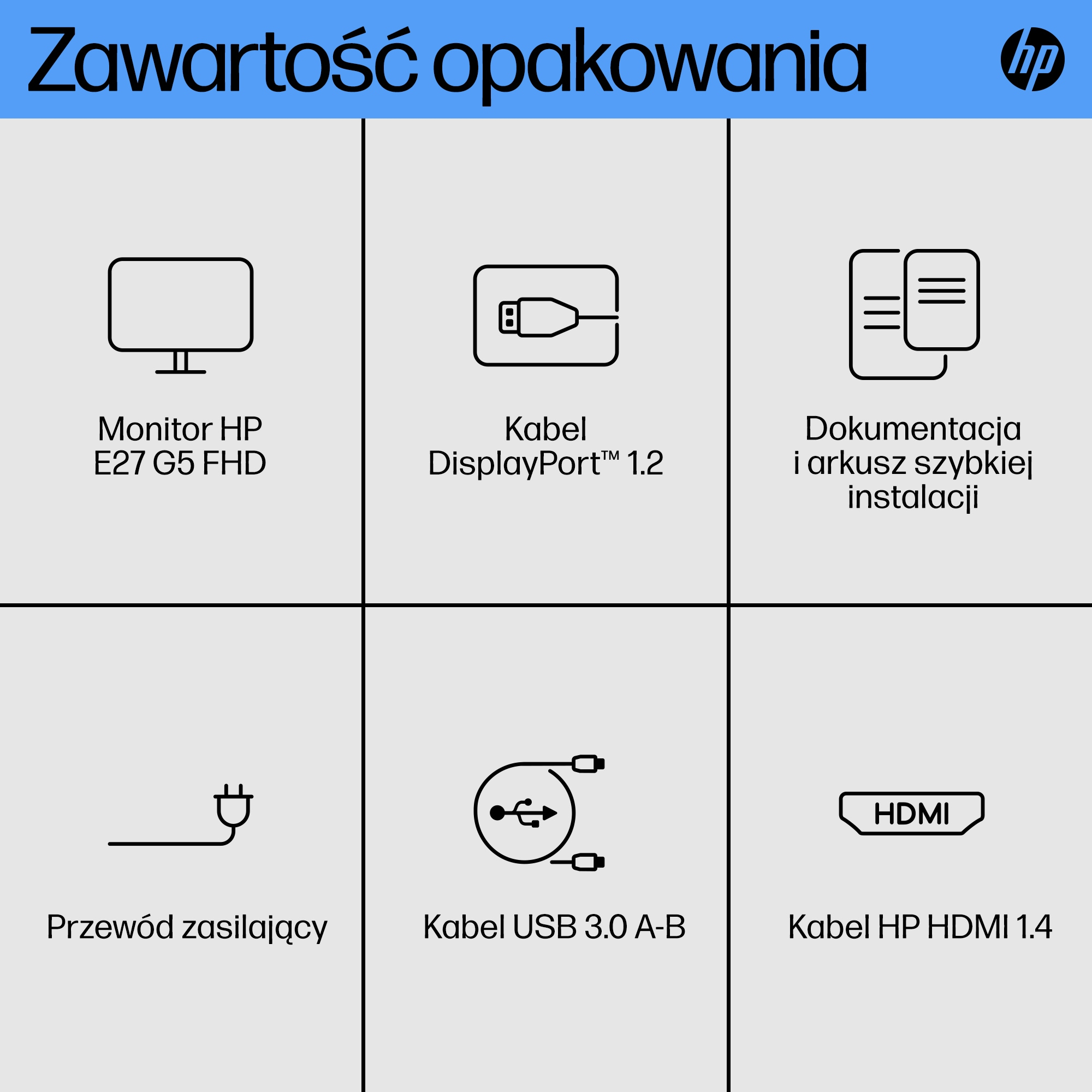 HP E27 G5 68,6 cm (27") 1920 x 1080 px Full HD monitor LED Czarny - obrazek 5