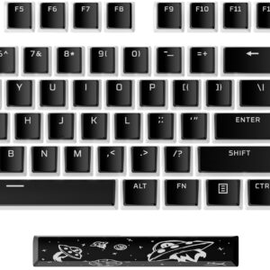 HyperX Nakładki na klawisze Pudding Keycaps 2 — pełny zestaw — PBT — czarny (układ USA)