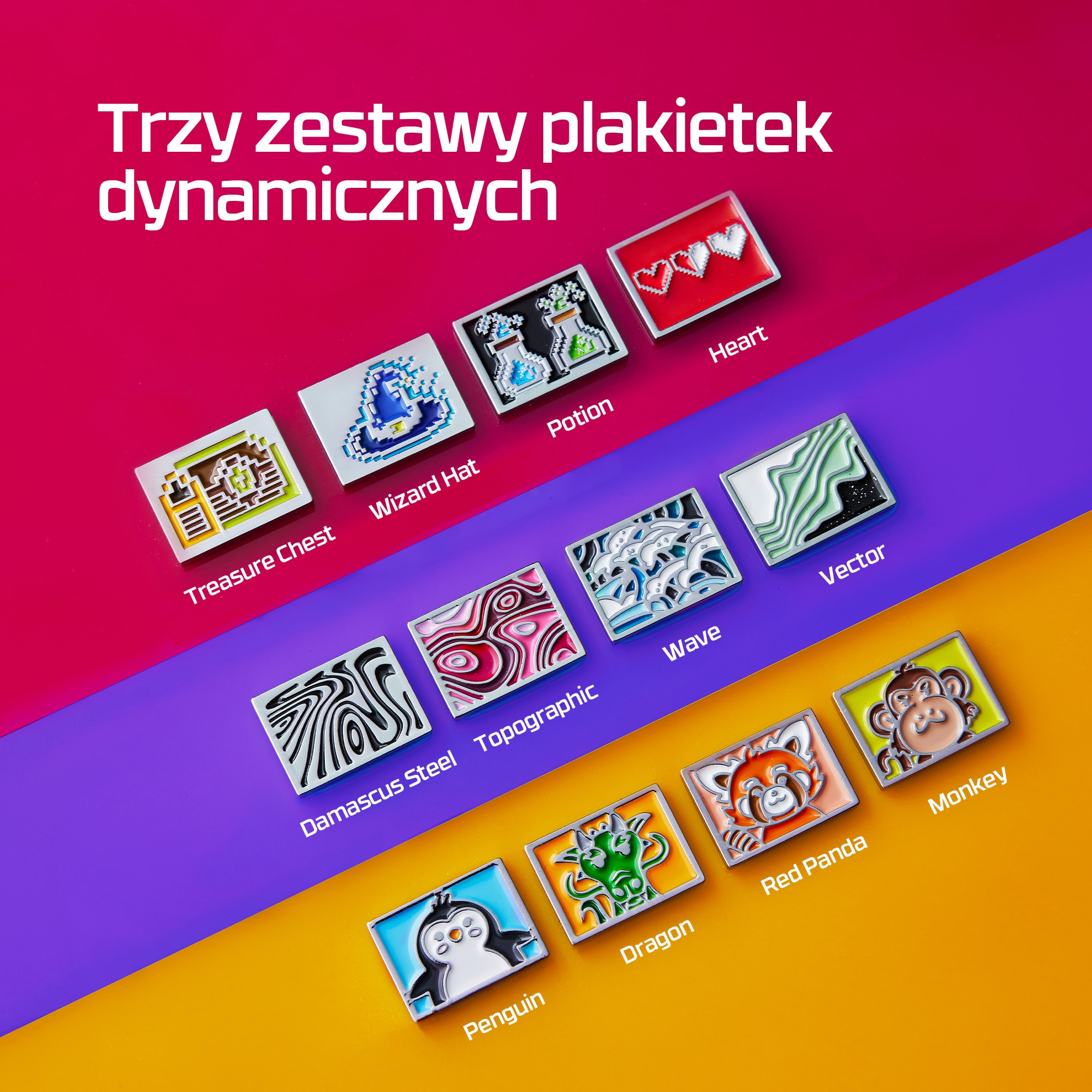 Zestaw plakietek HyperX – magnetyczne urocze - obrazek 4
