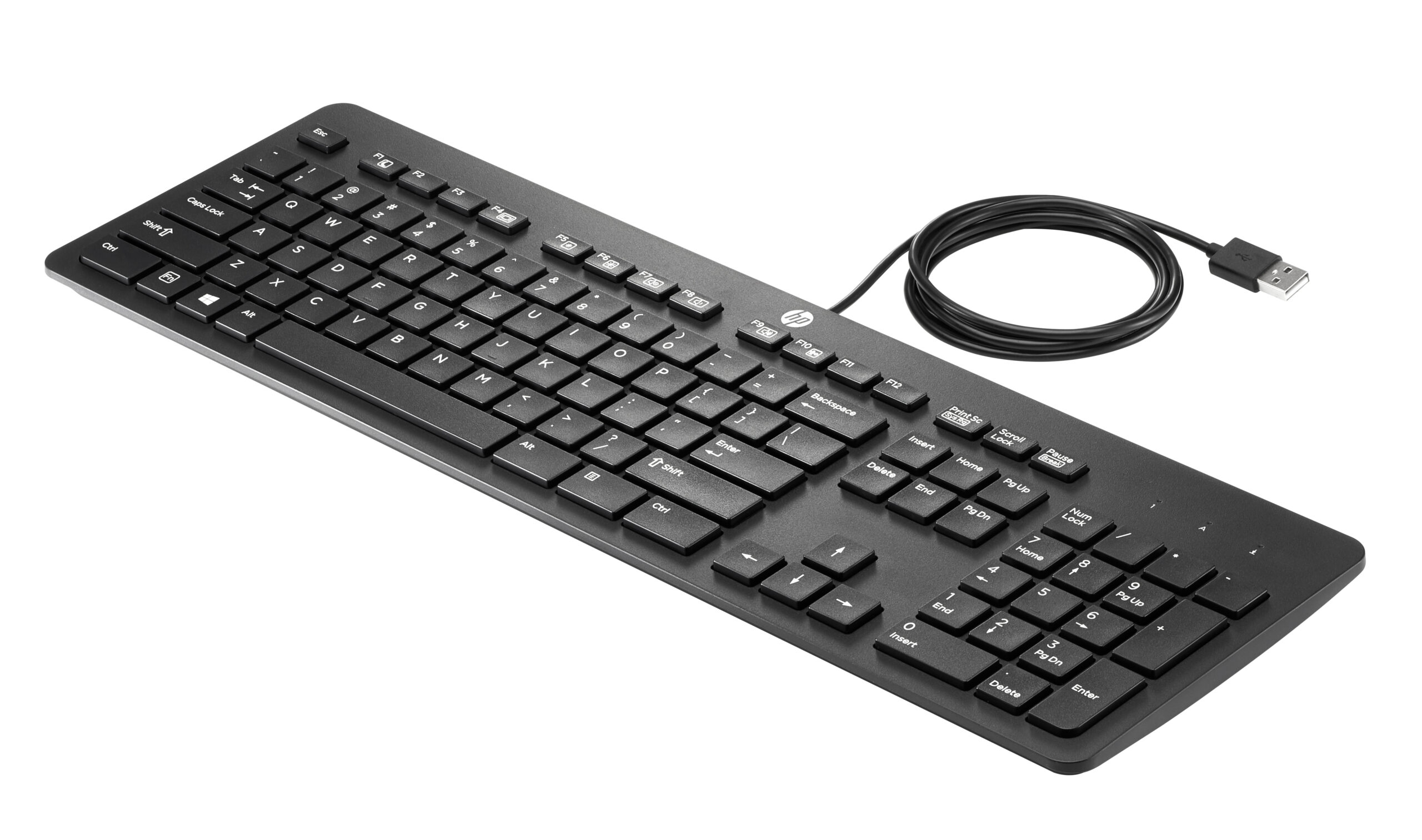 HP USB Business Slim Keyboard klawiatura Biuro Czarny