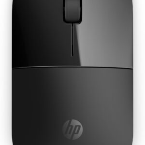 HP BLACK WIRELESS MOUSE Z3700 Z3700, Ambidextrous, Blue  LED, RF Wireless, 1200 DPI, Black