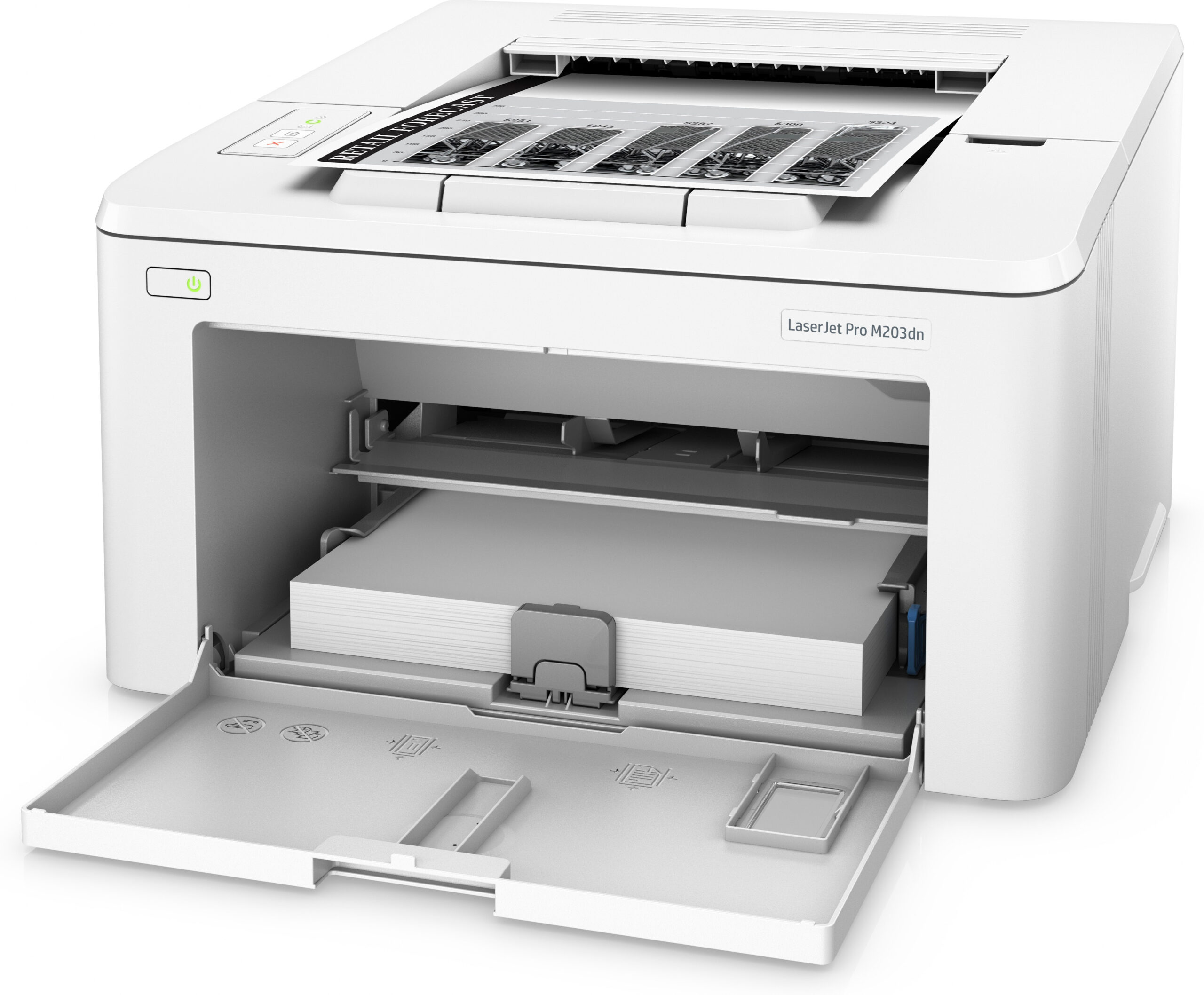 HP LaserJet Pro Drukarka M203dn, Czerń i biel, Drukarka do Dom i biuro domowe, Drukowanie, Drukowanie ze smartfona lub tabletu; Drukowanie dwustronne; Wkłady JetIntelligence - obrazek 2