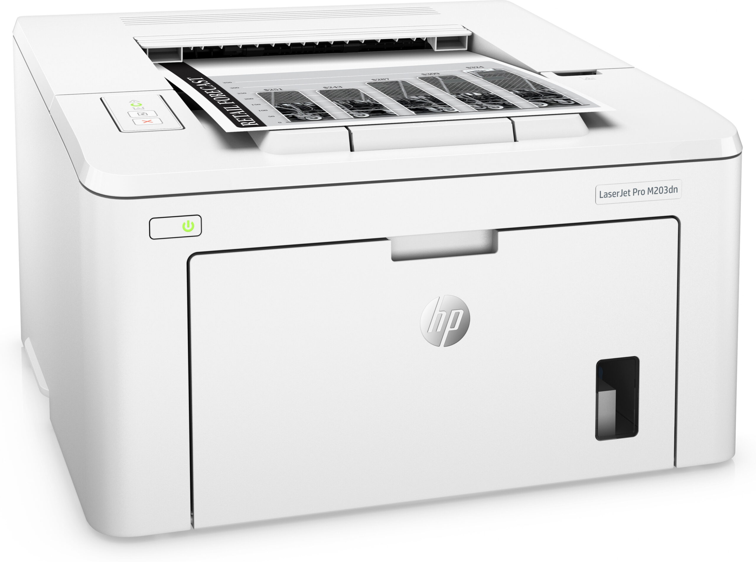 HP LaserJet Pro Drukarka M203dn, Czerń i biel, Drukarka do Dom i biuro domowe, Drukowanie, Drukowanie ze smartfona lub tabletu; Drukowanie dwustronne; Wkłady JetIntelligence - obrazek 3