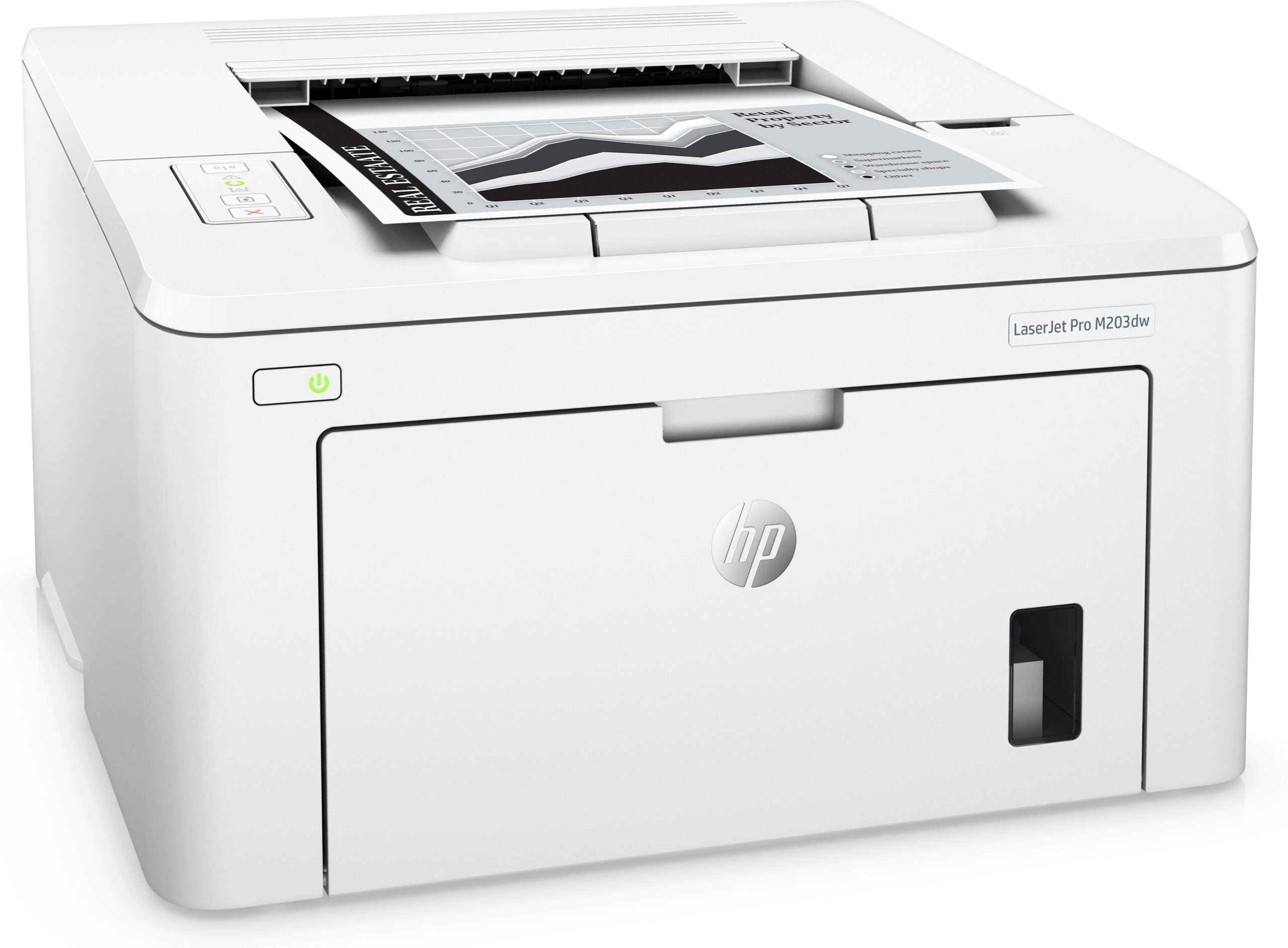 HP LaserJet Pro Drukarka M203dw, Czerń i biel, Drukarka do Dom i biuro domowe, Drukowanie, Drukowanie dwustronne - obrazek 3