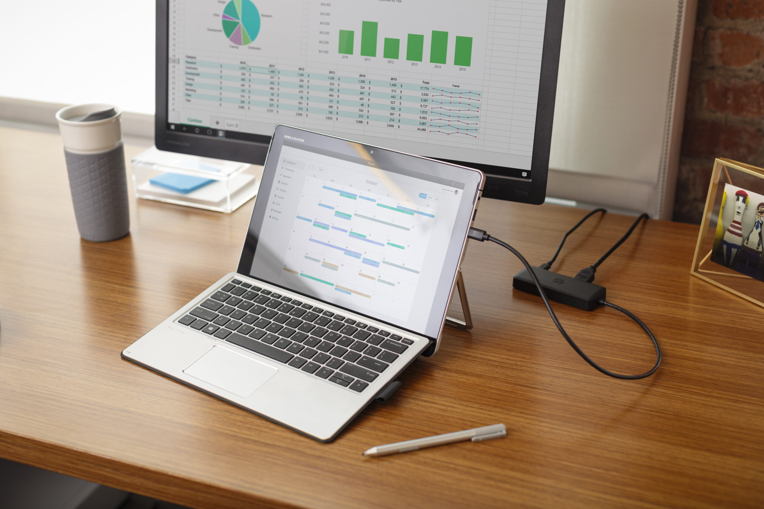 HP USB-C Travel HUB USB 3.2 Gen 1 (3.1 Gen 1) Type-C Czarny - obrazek 4