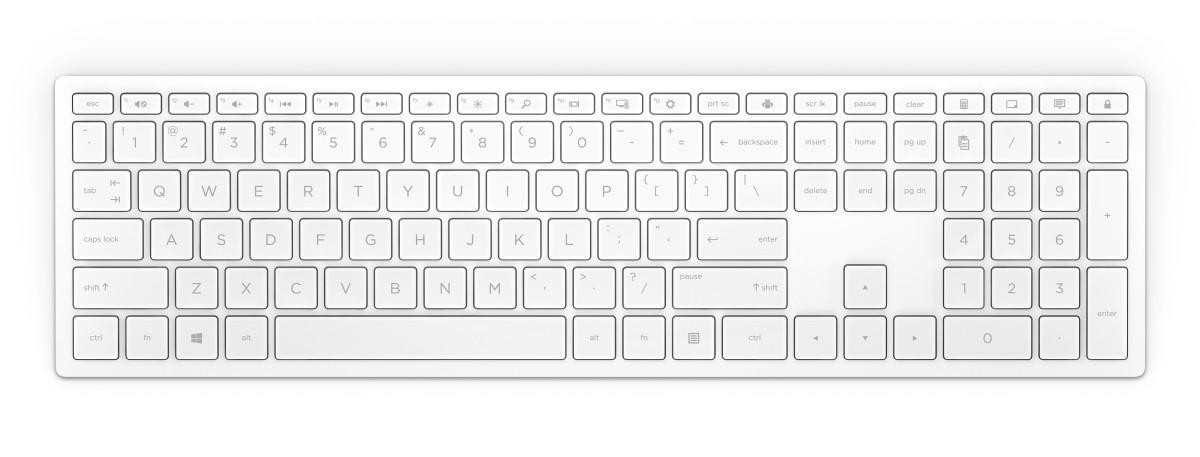 HP Wht Pav Wl Keyboard 600 **New Retail** - obrazek 2