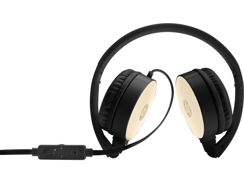 HP Zestaw słuchawkowy stereo H2800 (czarny / Silk Gold) - obrazek 2