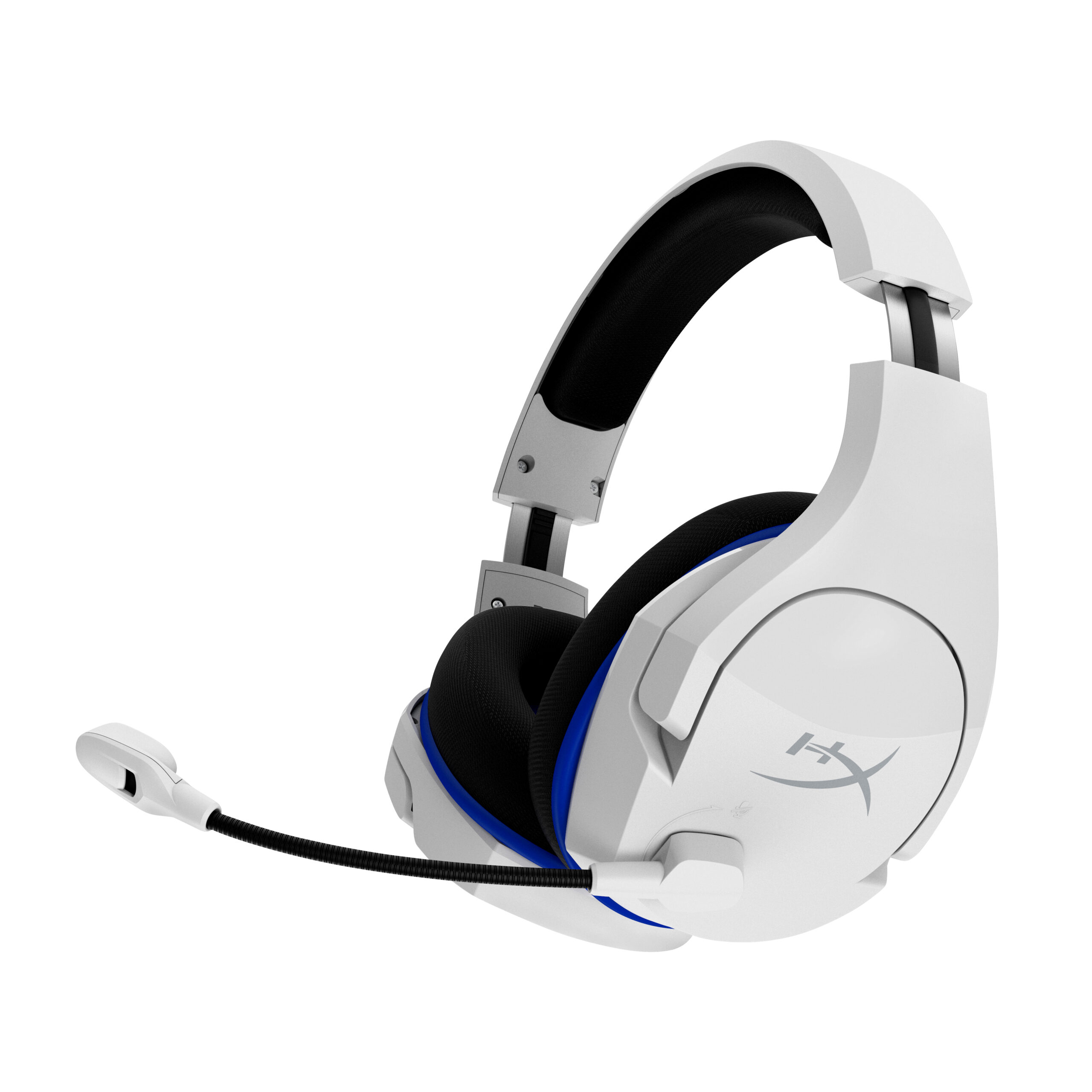 HyperX Cloud Stinger Core – bezprzewodowy zestaw słuchawkowy do gier (biało-niebieski) – PS5-PS4 - obrazek 3