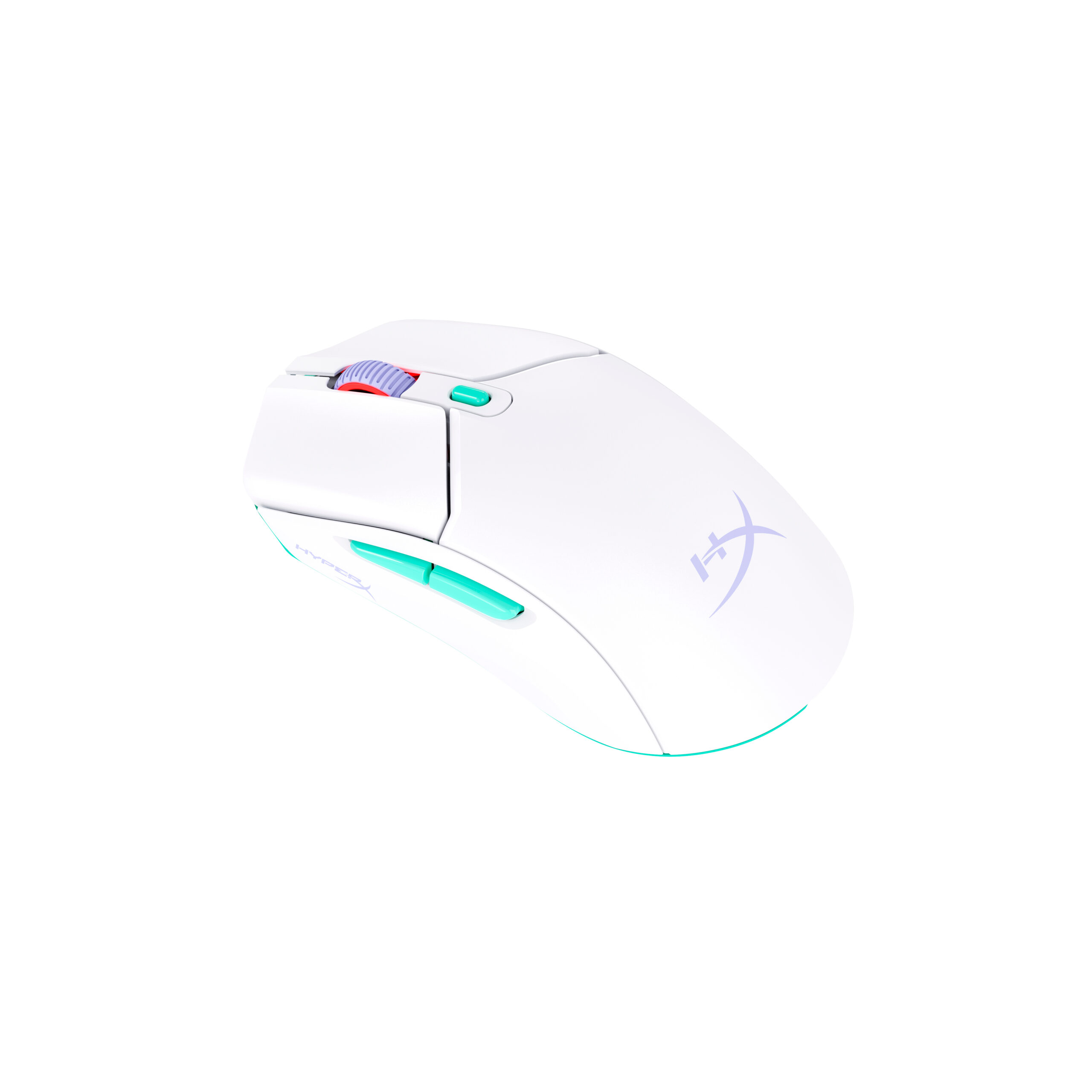 HyperX Pulsefire Haste 2 Core Wls – mysz dla graczy (biała/zielona/fioletowa)