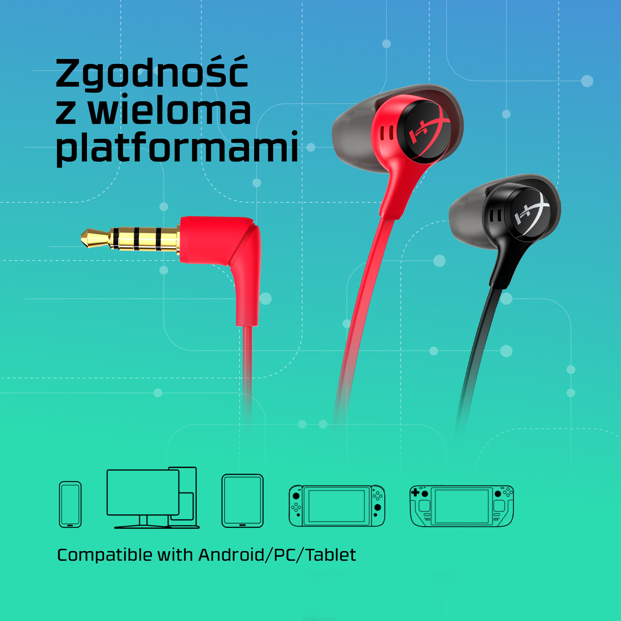 Słuchawki HyperX Cloud Earbuds II CZERWONE - obrazek 4