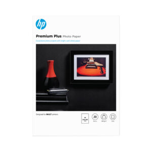 HP Papier fotograficzny Premium Plus, satynowy, 300 g/m2, A4 (210 × 297 mm), 20 arkuszy