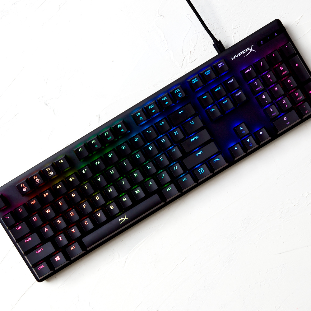 HyperX Alloy Origins – mechaniczna klawiatura gamingowa – HX Blue (układ US) - obrazek 4