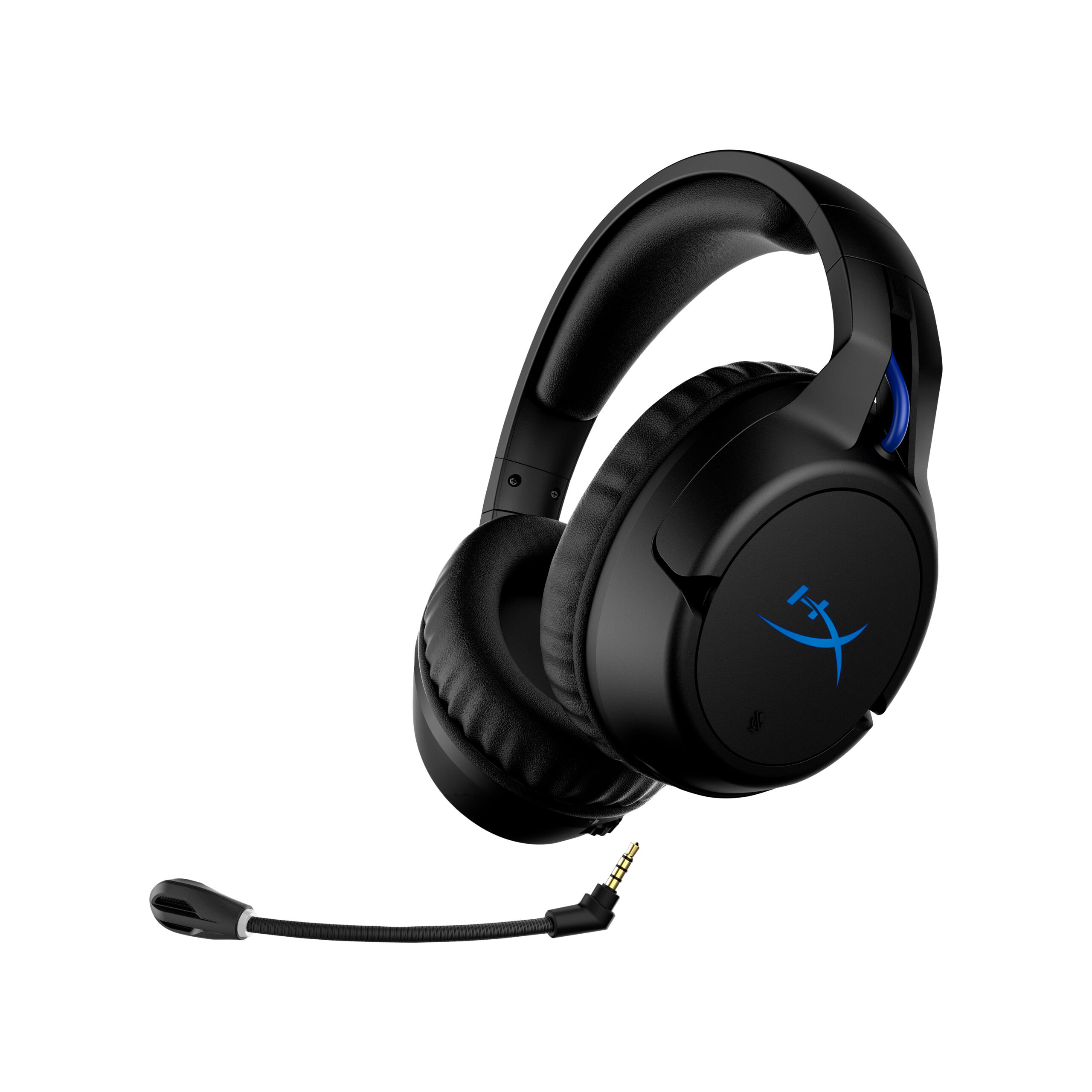 HyperX Cloud Flight – bezprzewodowy zestaw słuchawkowy do gier (czarno-niebieski) – PS5 PS4 - obrazek 2