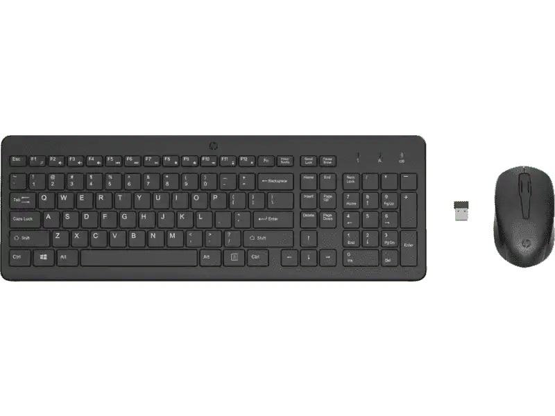 Zestaw klawiatura + mysz HP 330 Wireless Combo czarne 2V9E6AA - obrazek 2