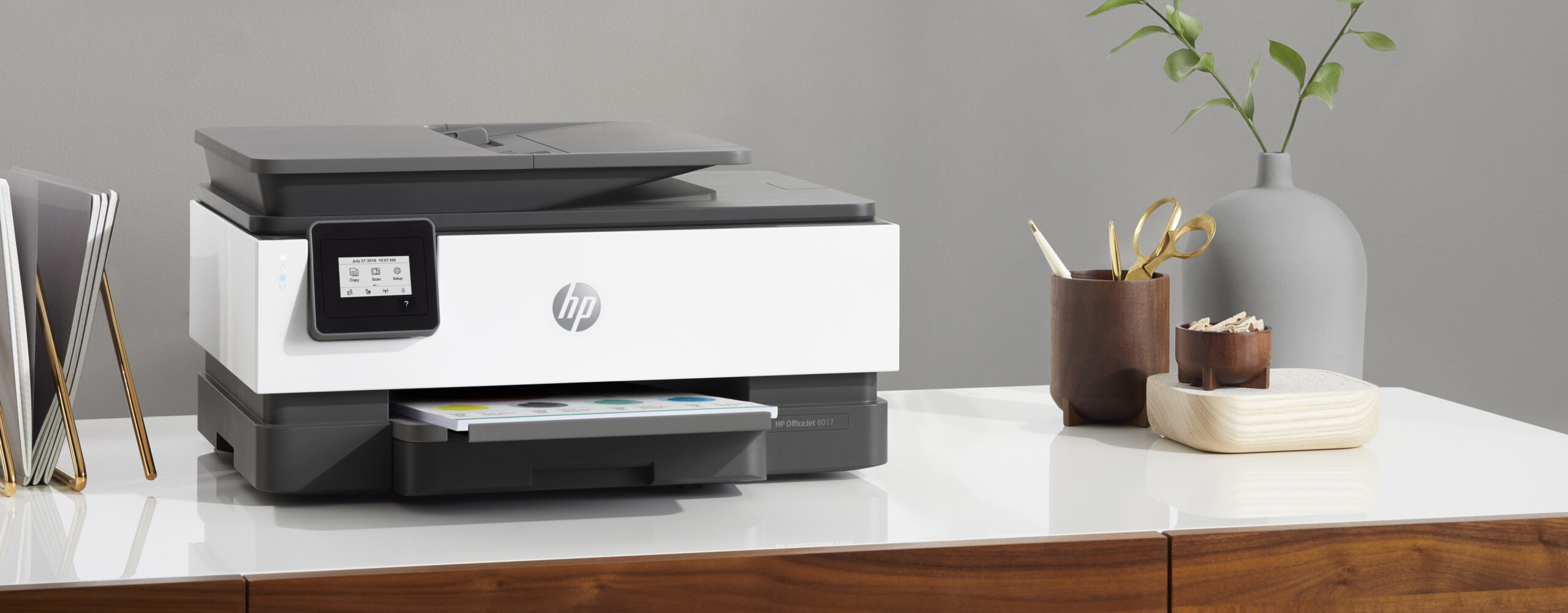 HP OfficeJet 8013 Bezprzewodowe All-in-One W kolorze Drukarka, Drukowanie dwustronne; Kopiowanie, skanowanie - obrazek 3