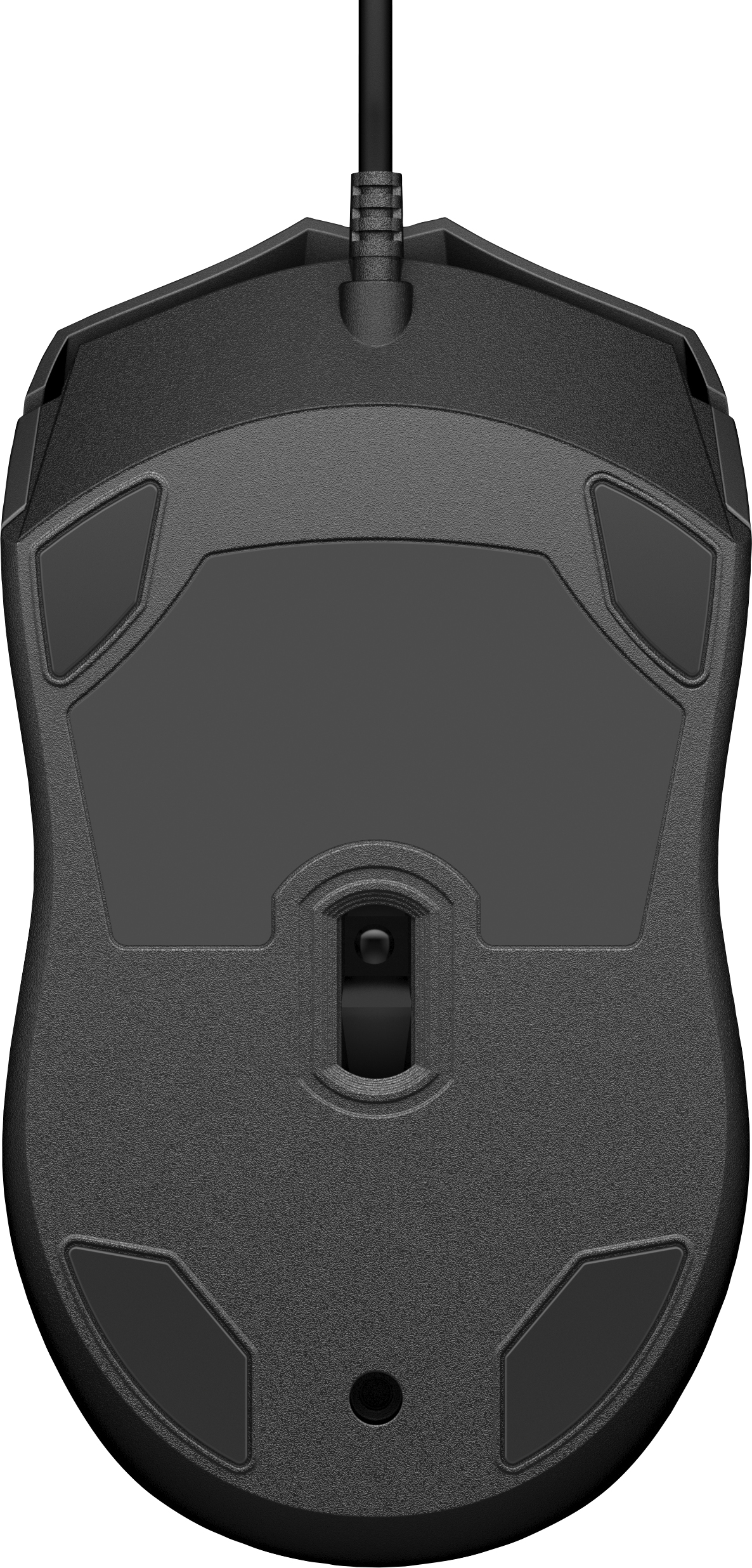 HP Wired Mouse 100 EURO Wired Mouse 100, Ambidextrous, Optical, USB Type-A, 1600 DPI, Black - obrazek 4