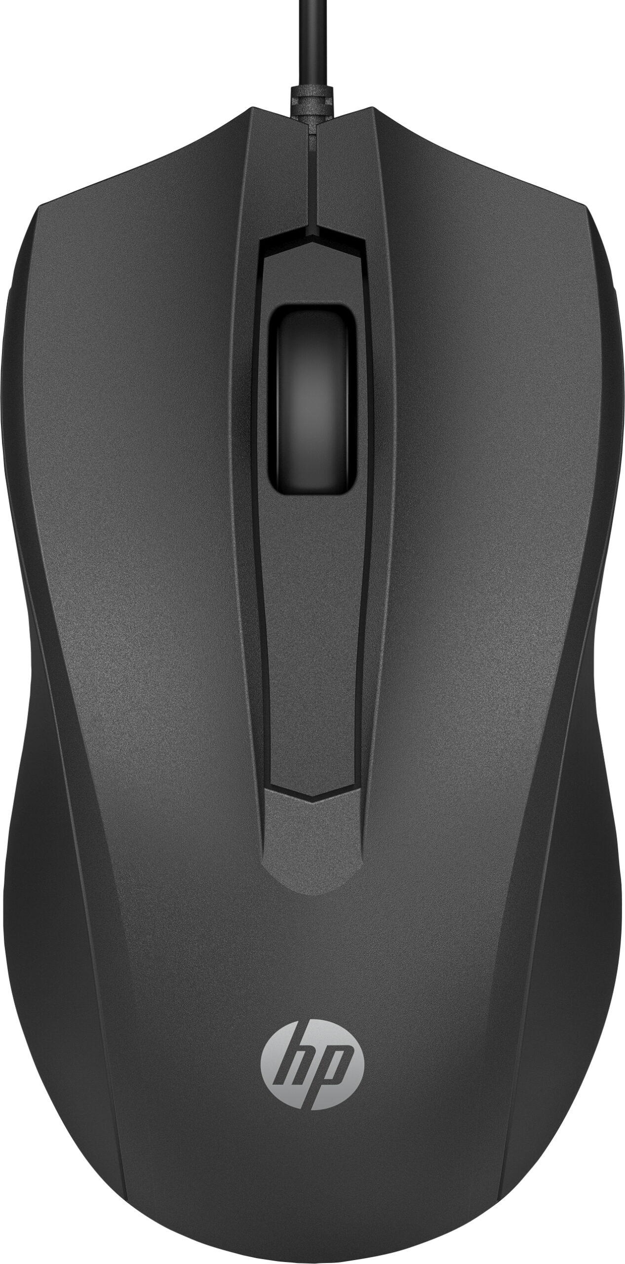 HP Wired Mouse 100 EURO Wired Mouse 100, Ambidextrous, Optical, USB Type-A, 1600 DPI, Black