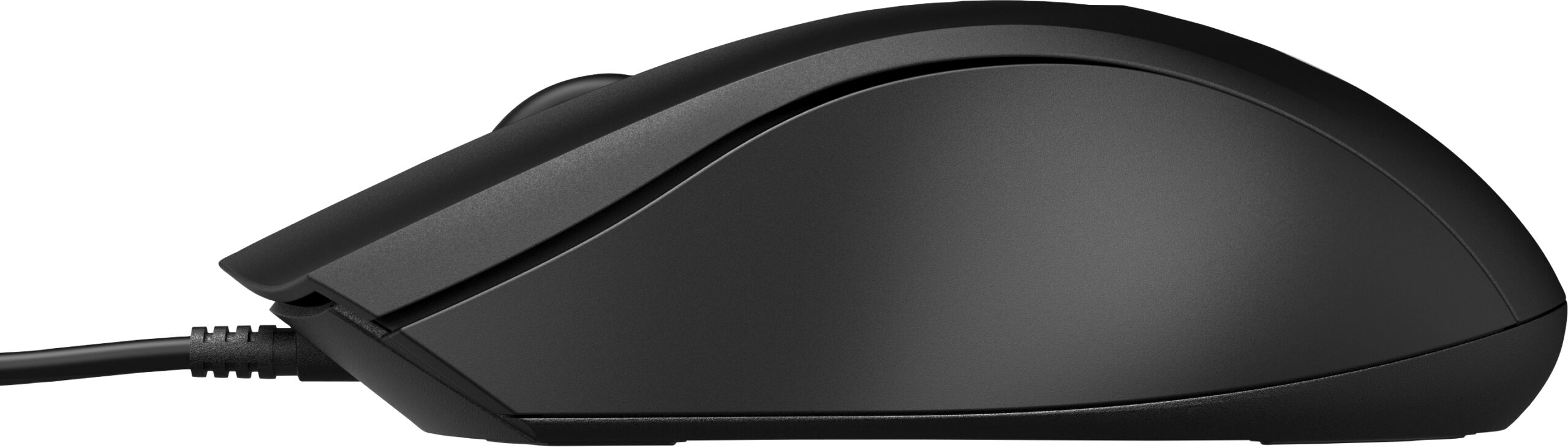 HP Wired Mouse 100 EURO Wired Mouse 100, Ambidextrous, Optical, USB Type-A, 1600 DPI, Black - obrazek 3