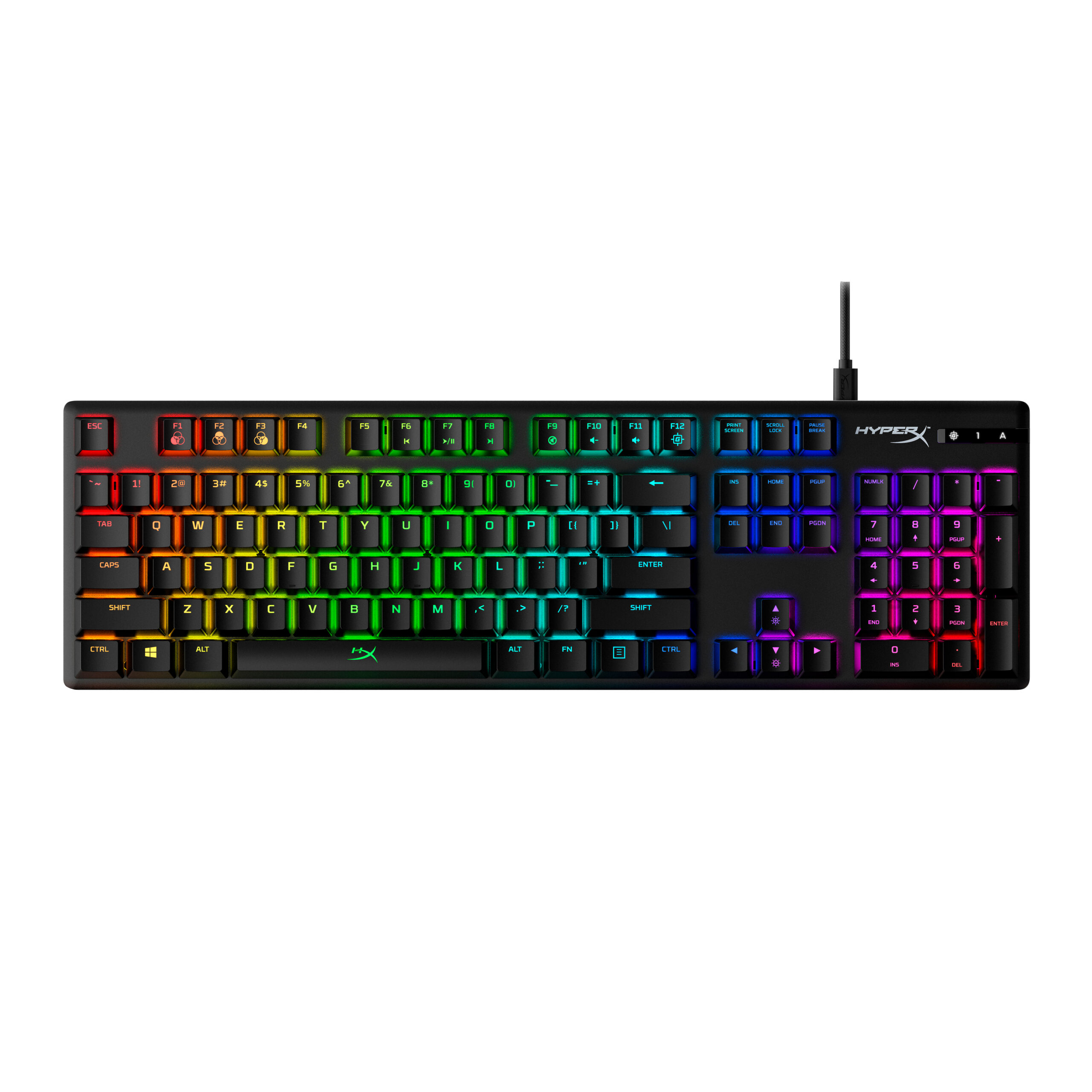 HyperX Alloy Origins – mechaniczna klawiatura gamingowa – HX Blue (układ US)
