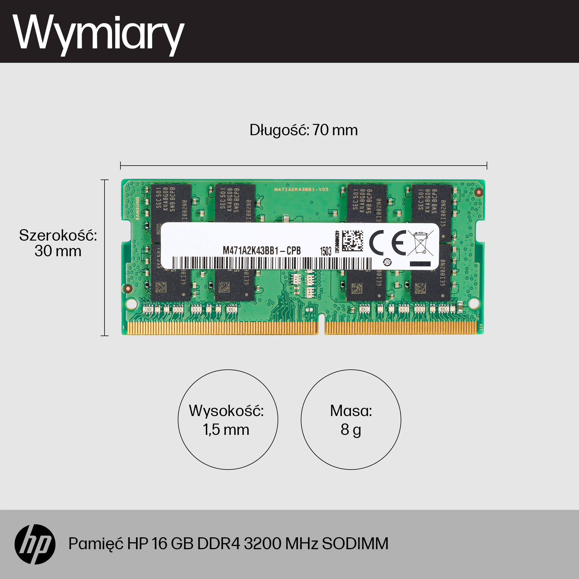 HP Pamięć SODIMM 16 GB DDR4 3200 - obrazek 2