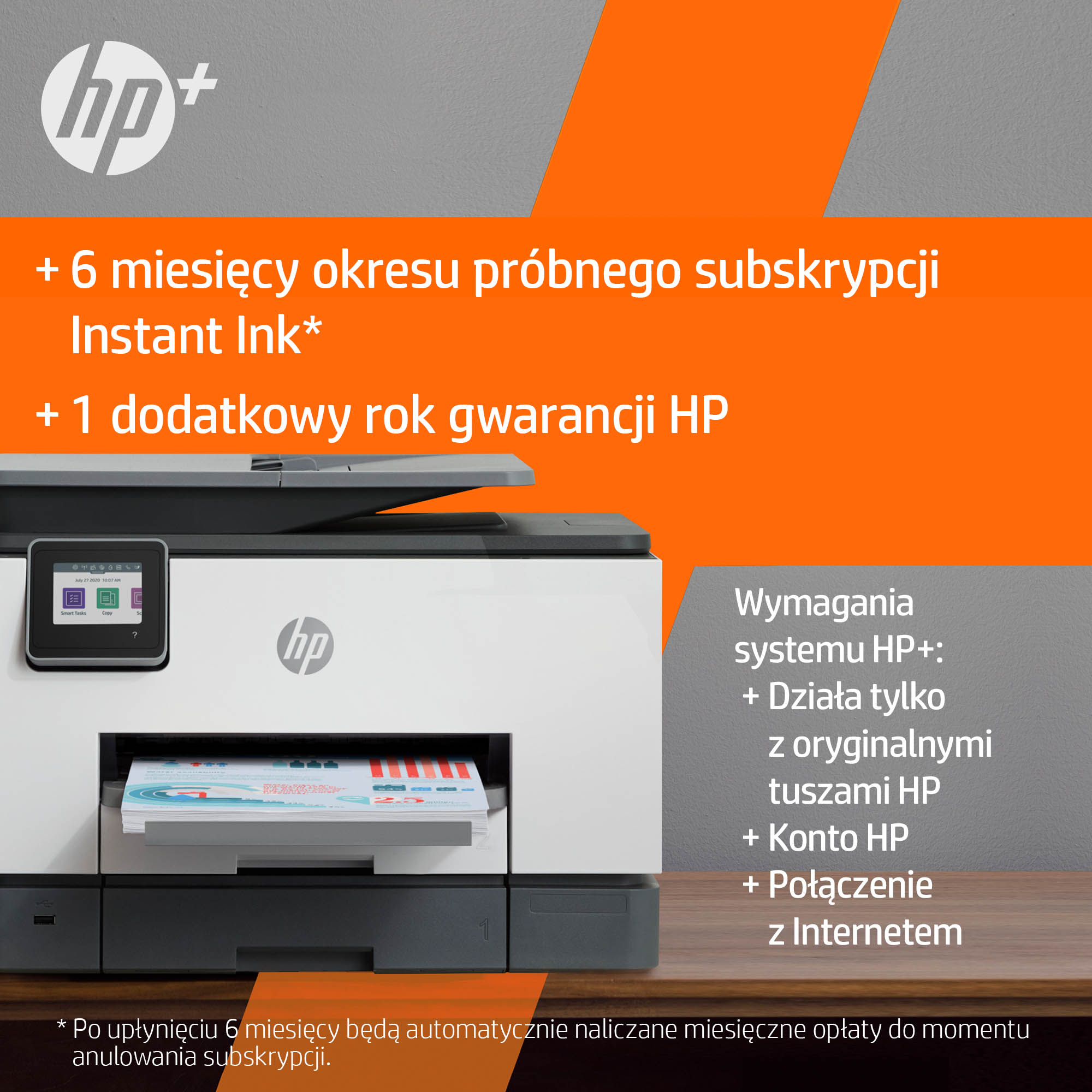 HP OfficeJet Pro 9022e Bezprzewodowe All-in-One W kolorze Drukarka, Instant Ink; Drukowanie dwustronne - obrazek 5