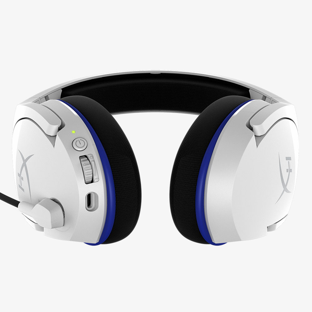 HyperX Cloud Stinger Core – bezprzewodowy zestaw słuchawkowy do gier (biało-niebieski) – PS5-PS4 - obrazek 5
