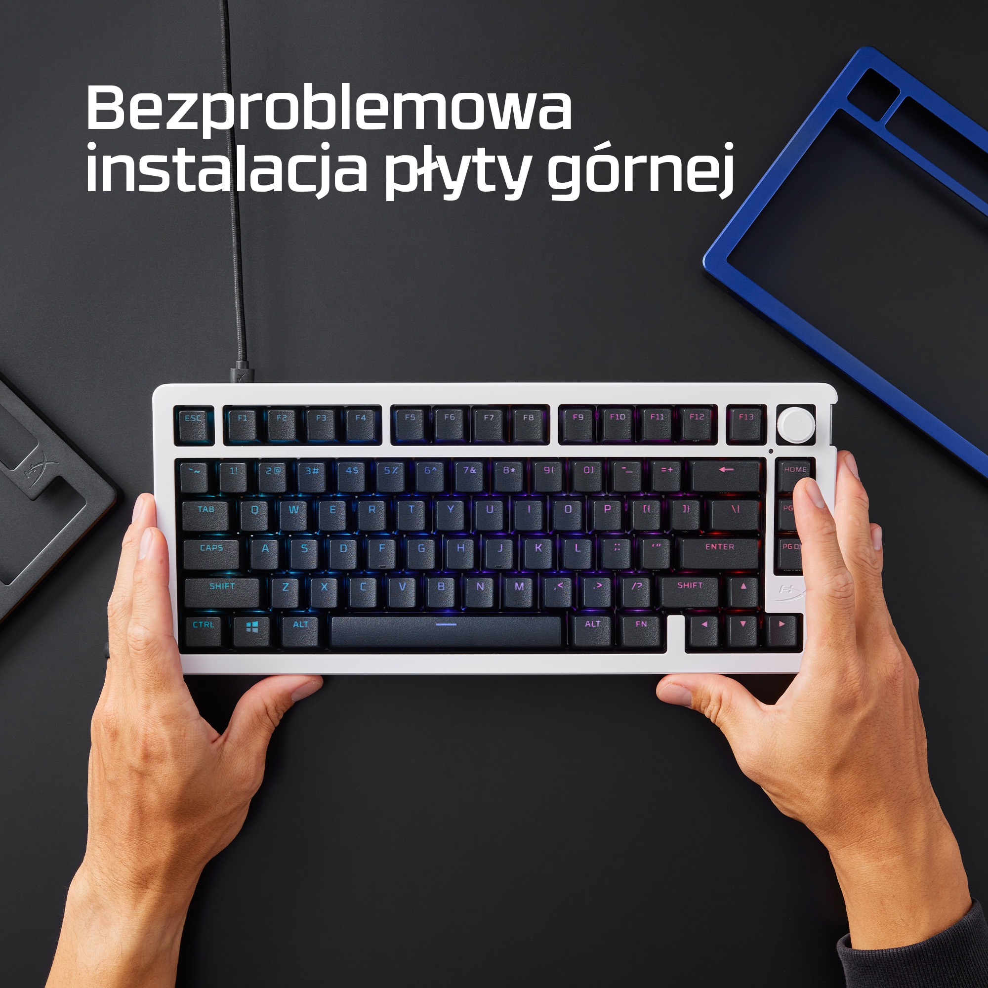 Płyta górna HyperX Alloy Rise – navy blue - obrazek 5